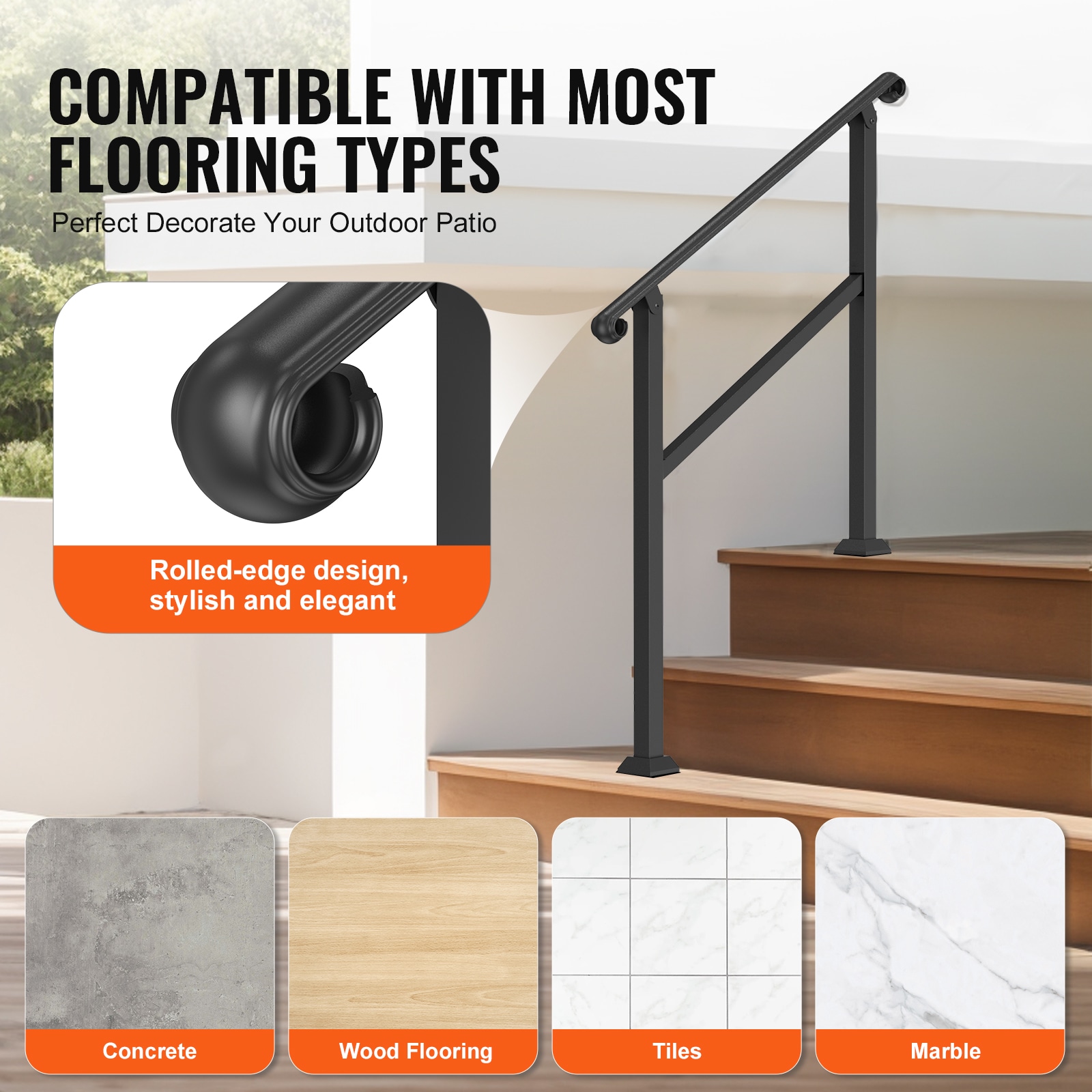 VEVOR KDJSLZFSHSZW9HILGV0 railings - View #6