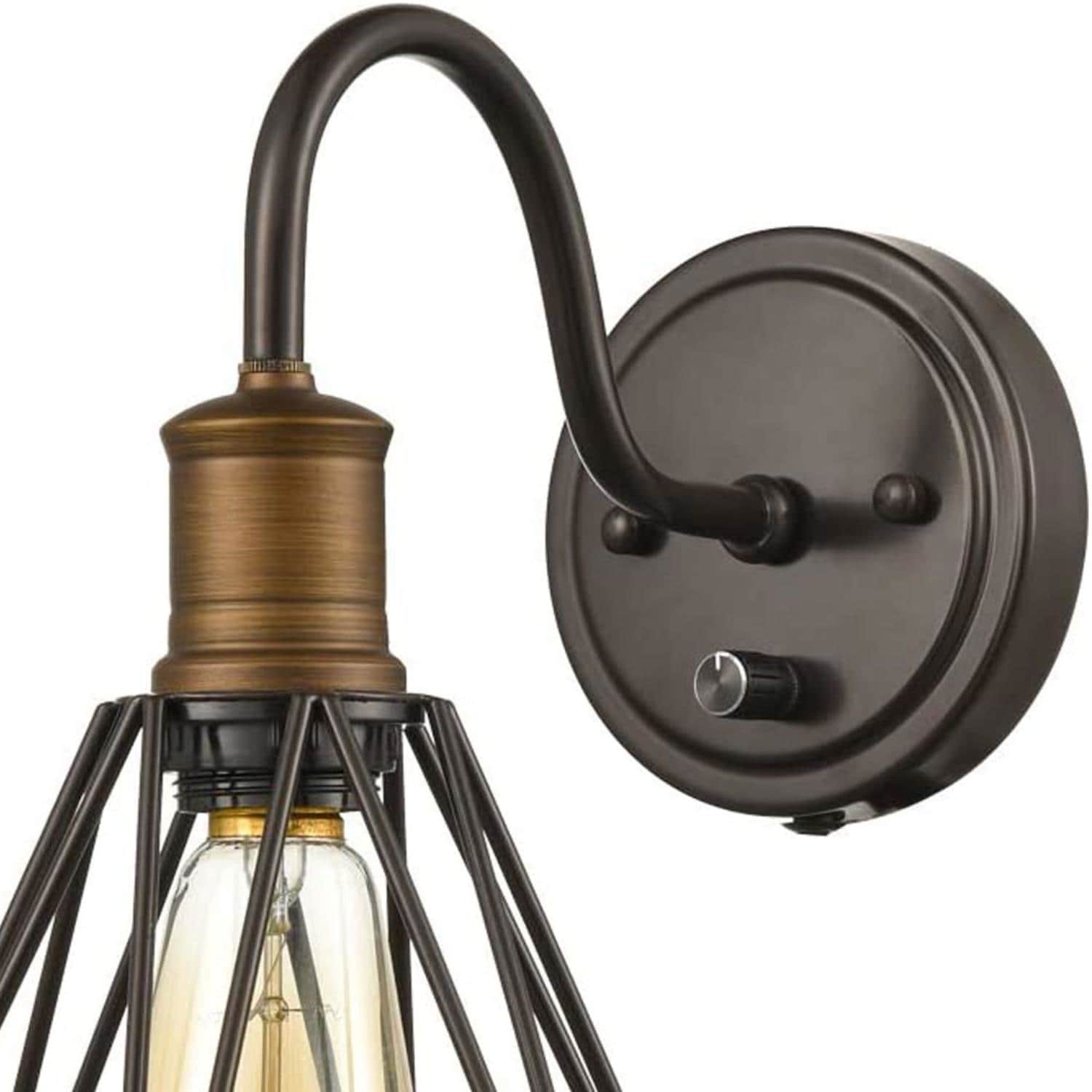 Barn Light Antique Bronze Industrial Wall Sconce Set
