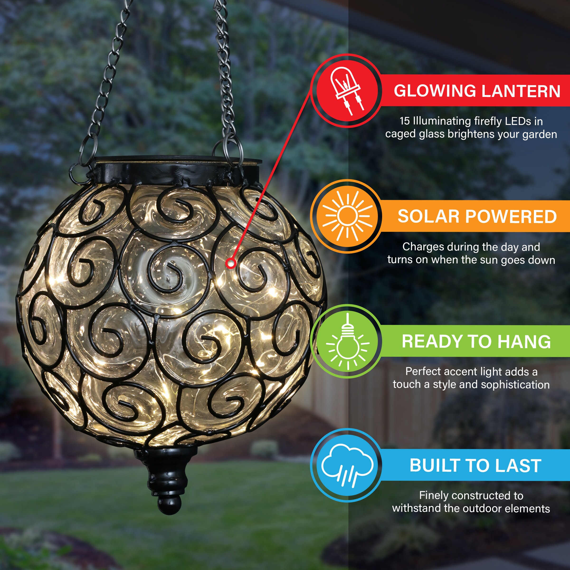 Exhart 13169-RS Outdoor-Decorative-Lanterns - View #6