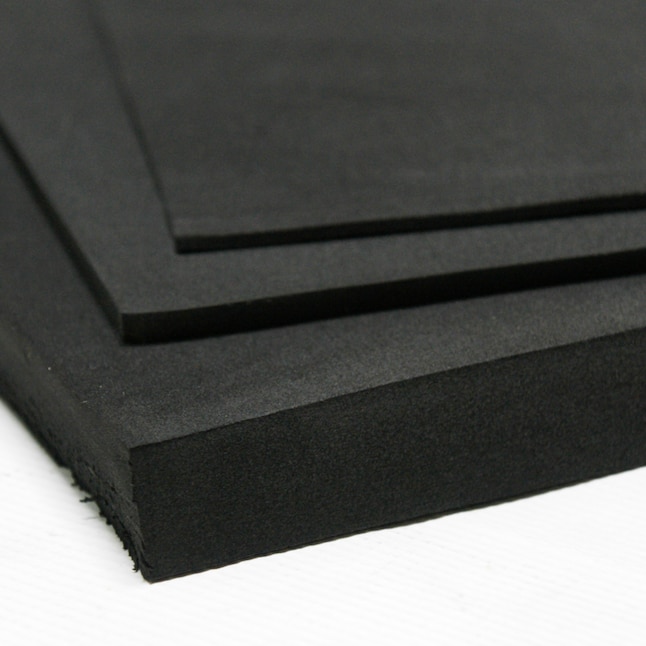 Rubber-Cal Closed Cell Rubber Blend 1/4-in T x 39-in W x 6-ft 6-in L Black  Commercial/Residential 50A Durometer Rubber Sheet in the Rubber Sheets &  Rolls department at