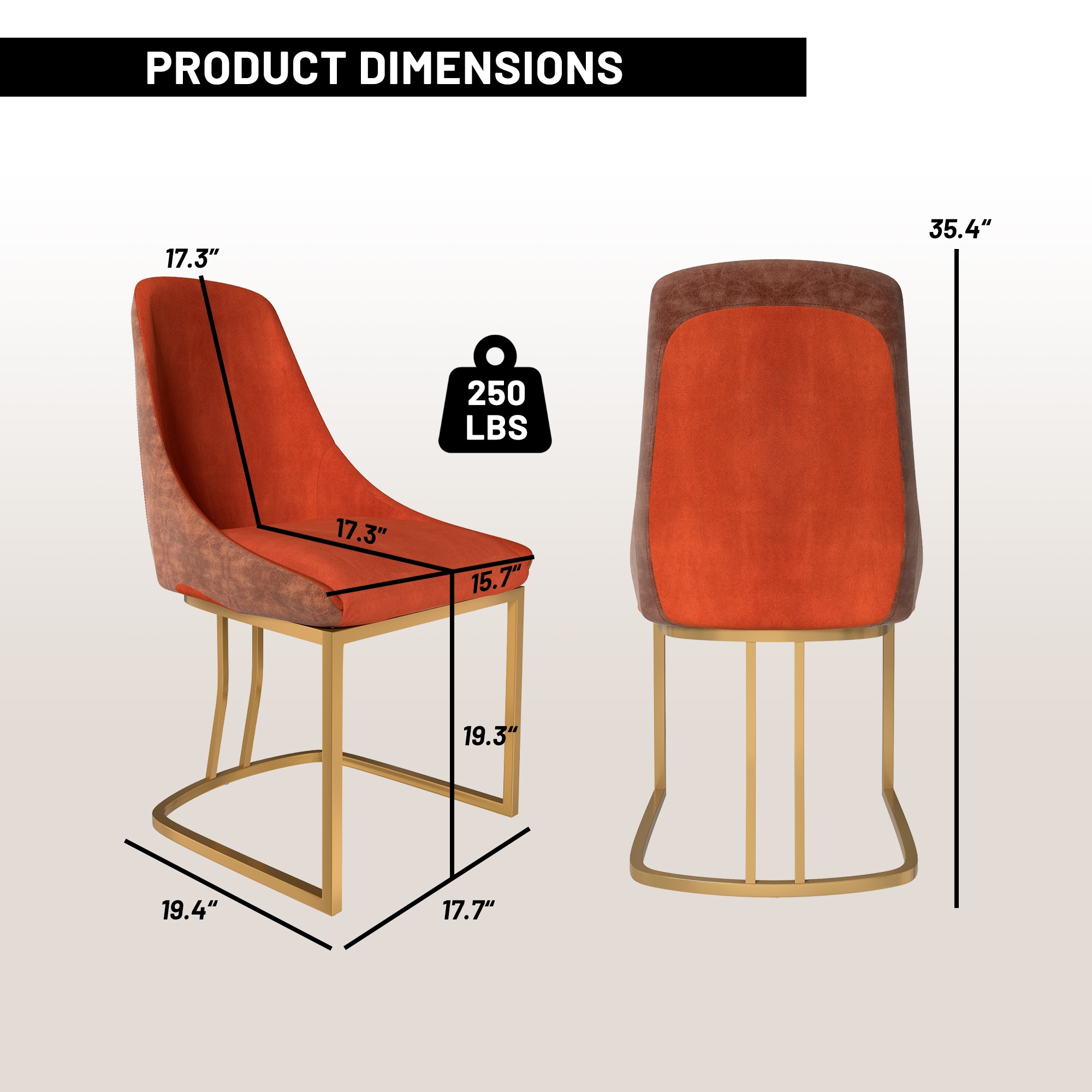 Boyel Living BLDC2432RE Dining-Chairs - View #2