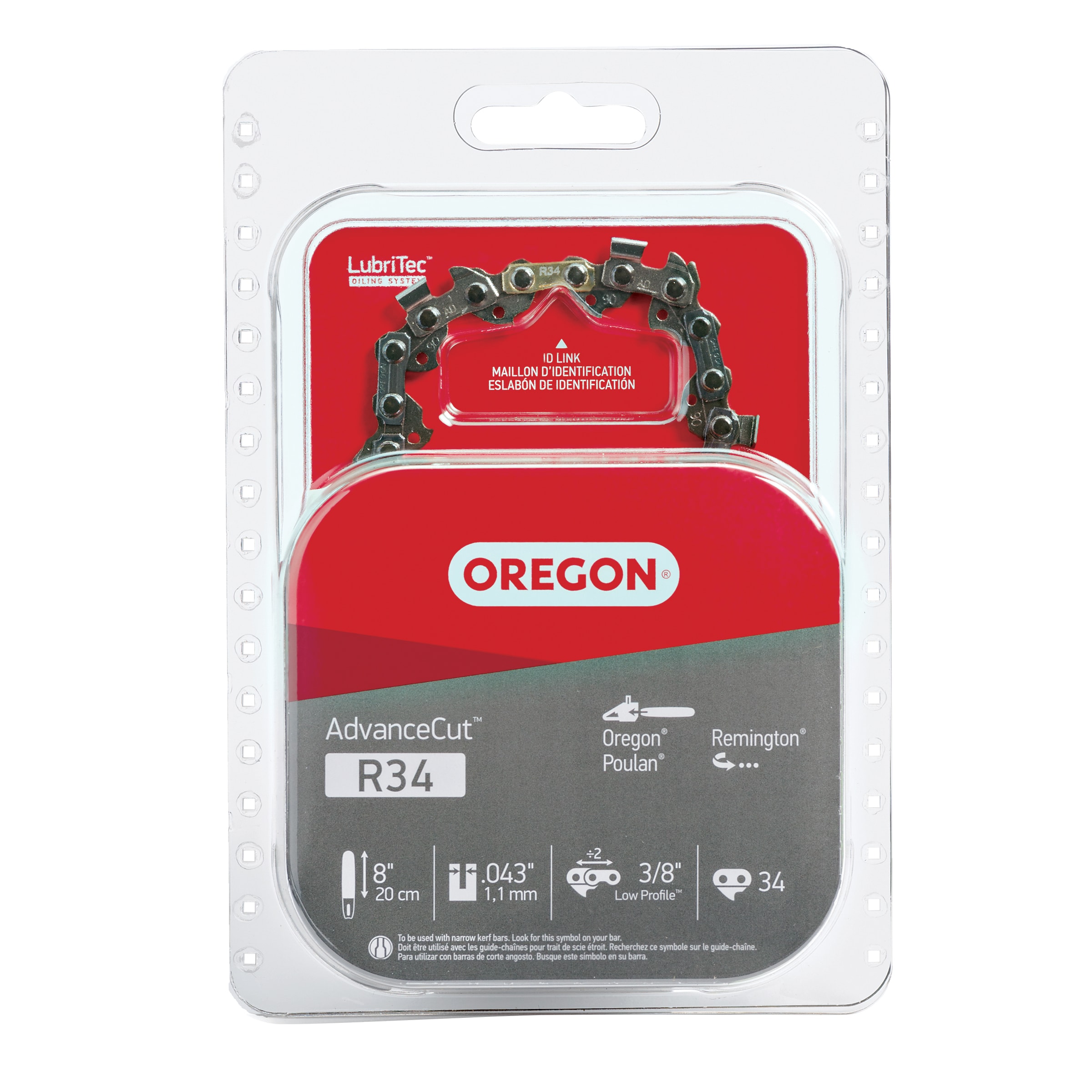 Oregon 8-in 34 Link Replacement Chainsaw Chain | R34-21