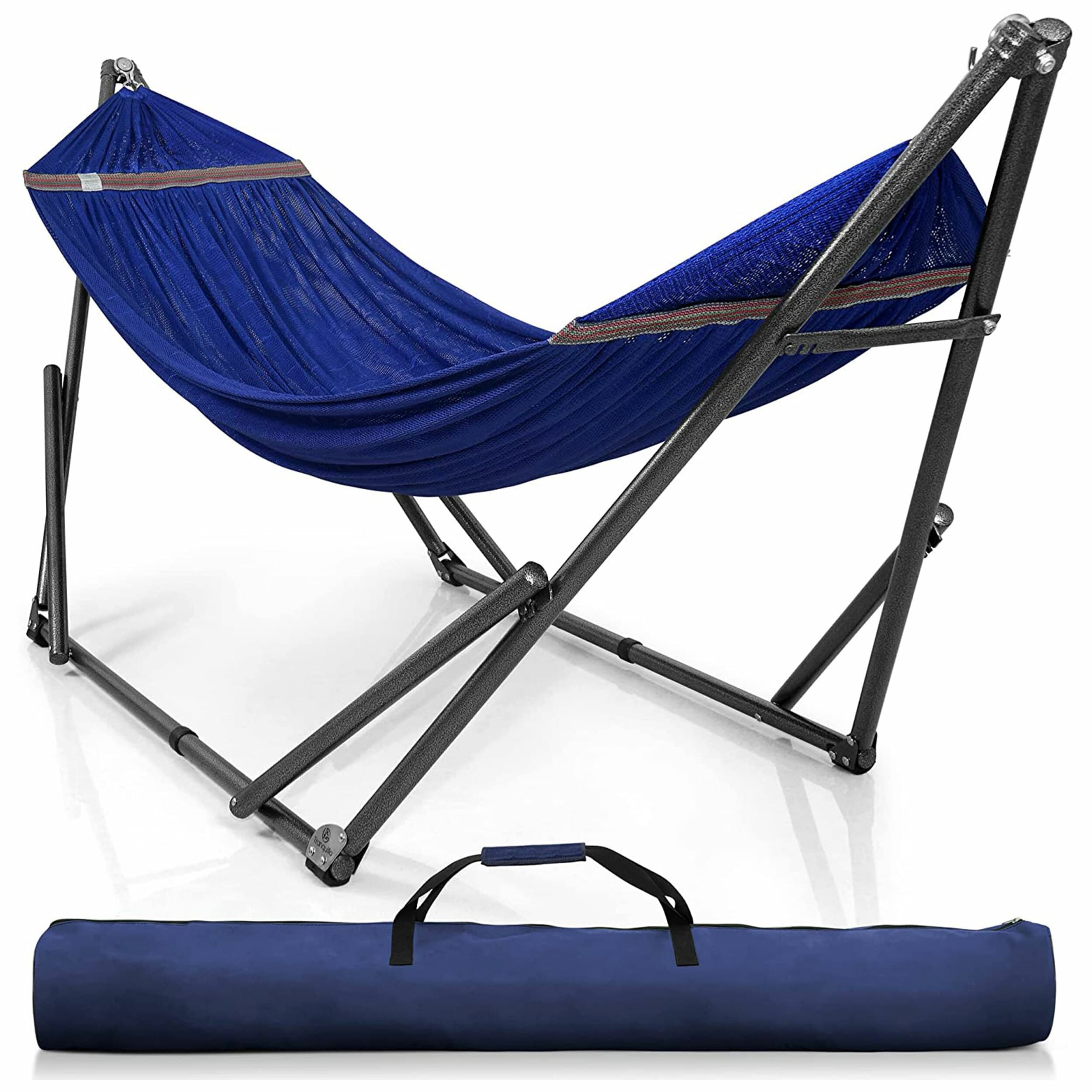 Tranquillo 321620 Blue Fabric Hammock with Stand