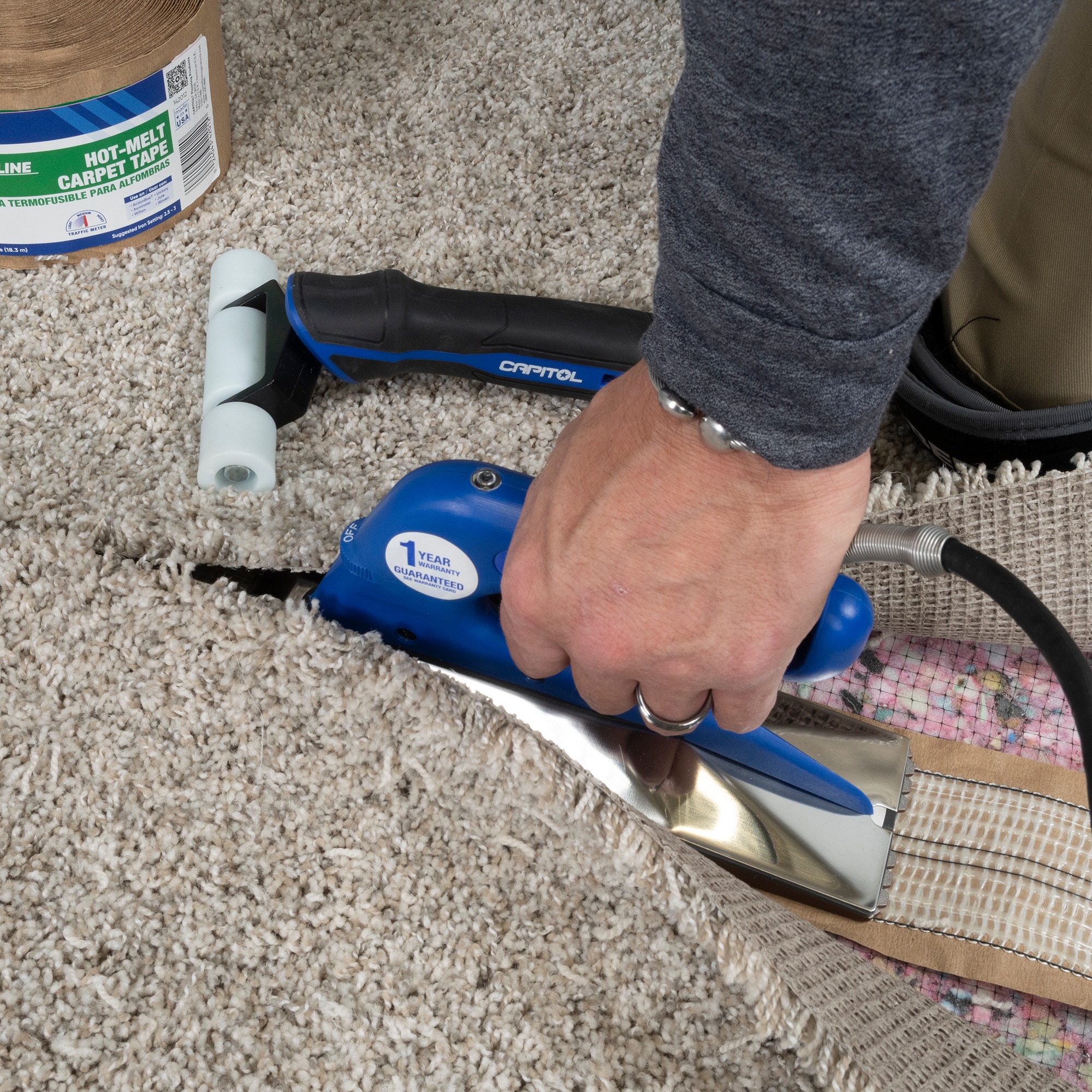 Adjustable Pro Carpet Trimmer  Capitol - Professional Flooring  Installation Tools, Adhesives, and Accessories