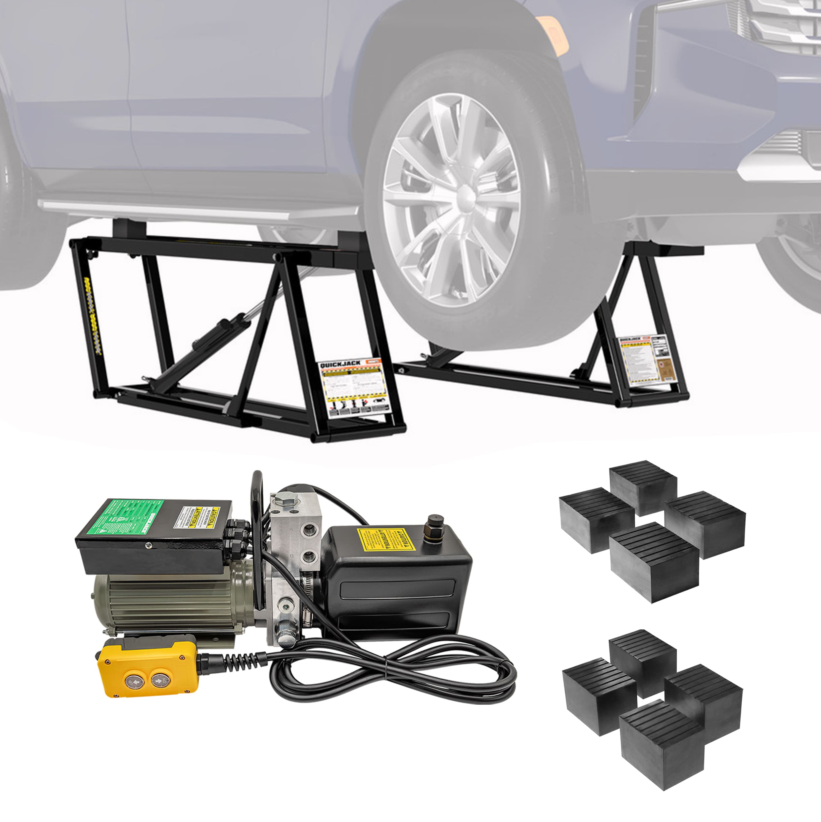 QuickJack 8000TL Portable Scissor Car Lift 8000 lb. Capacity with 110V Power Unit Included #5175654