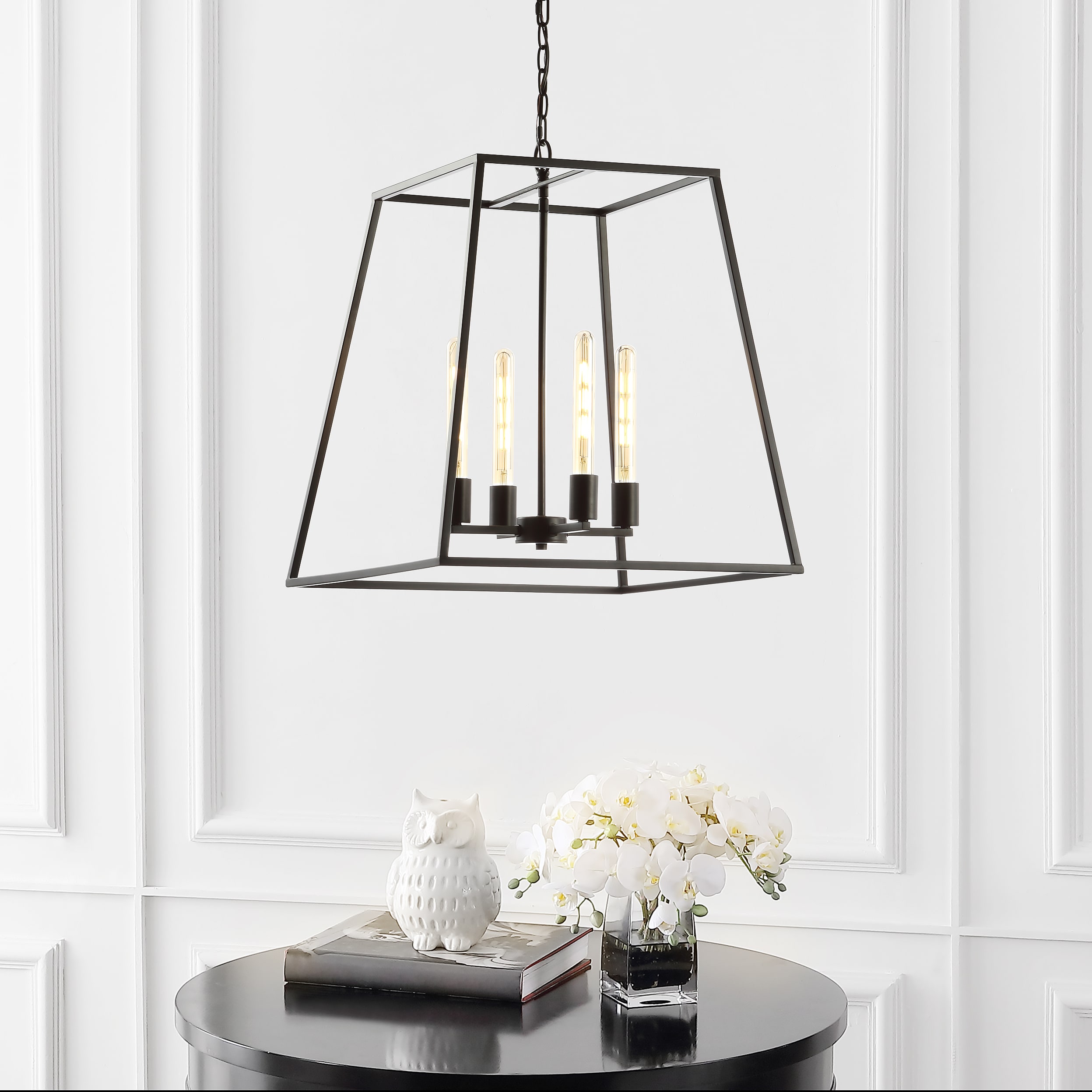 Hutson 21" Rustic French Country Cottage Oil-Rubbed Bronze LED Chandelier