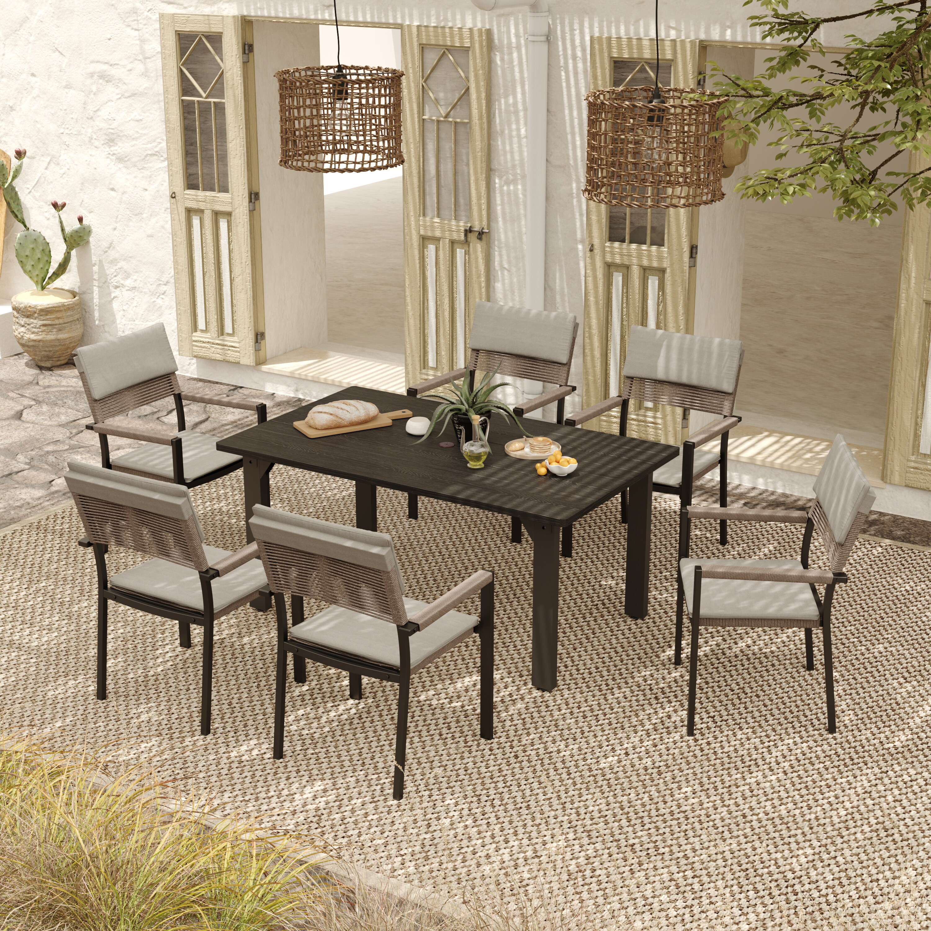 AURA OUTDOOR OIDCT-12-BR Patio-Dining-Sets - View #11