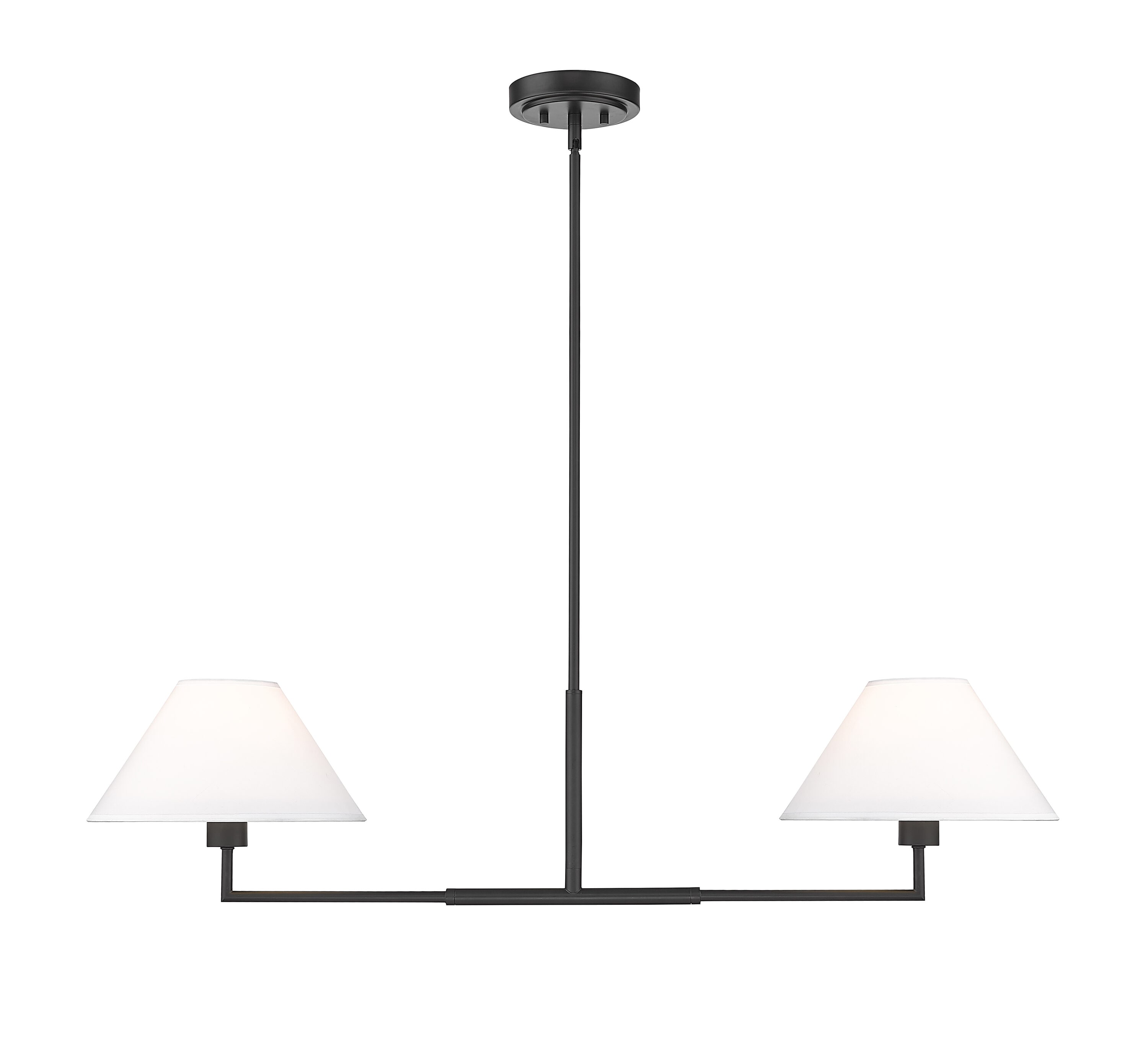 Z-Lite 744-42L-MB Leila 2 -Light Matte Black Modern/contemporary For Use in Bedrooms, Dining Rooms, Foyers, Kitchens, Living Rooms Chandelier
