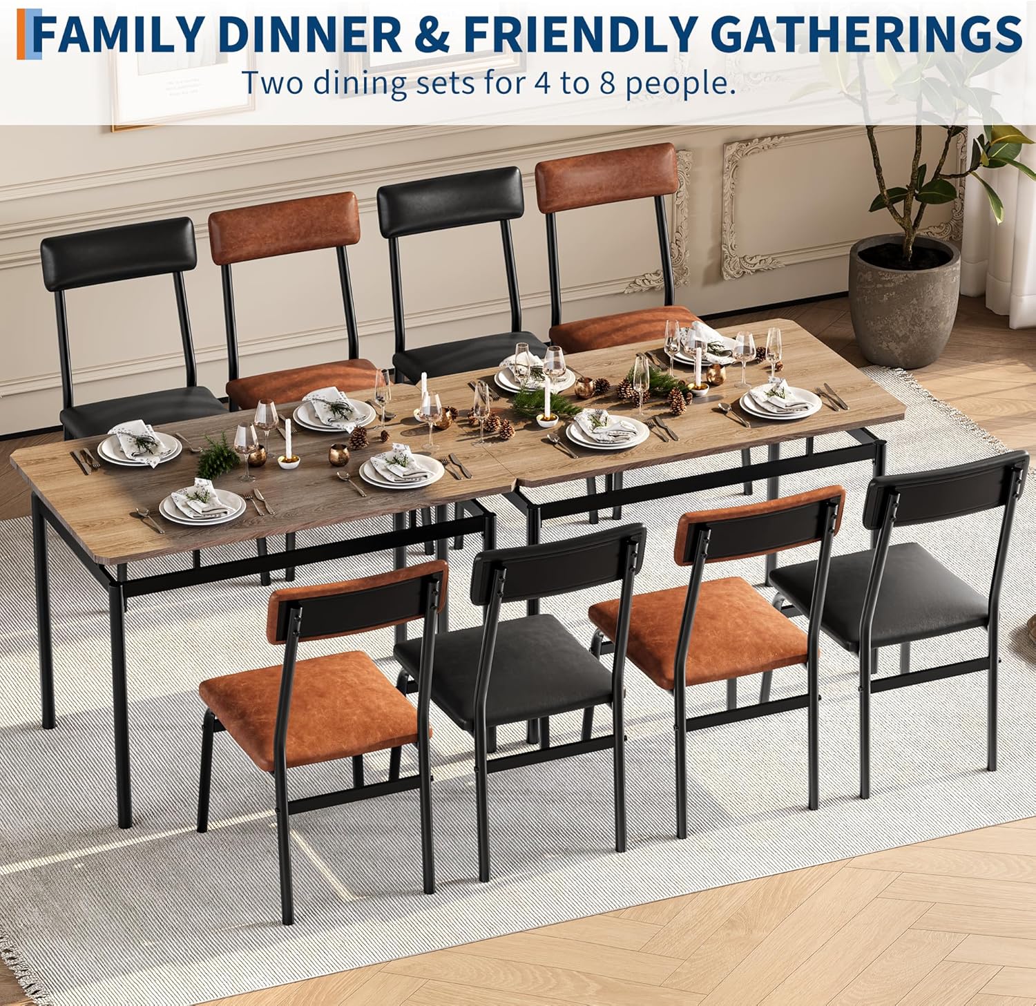 Qeetex DHZ-PHK-34B5SC76 Dining-Sets - View #5