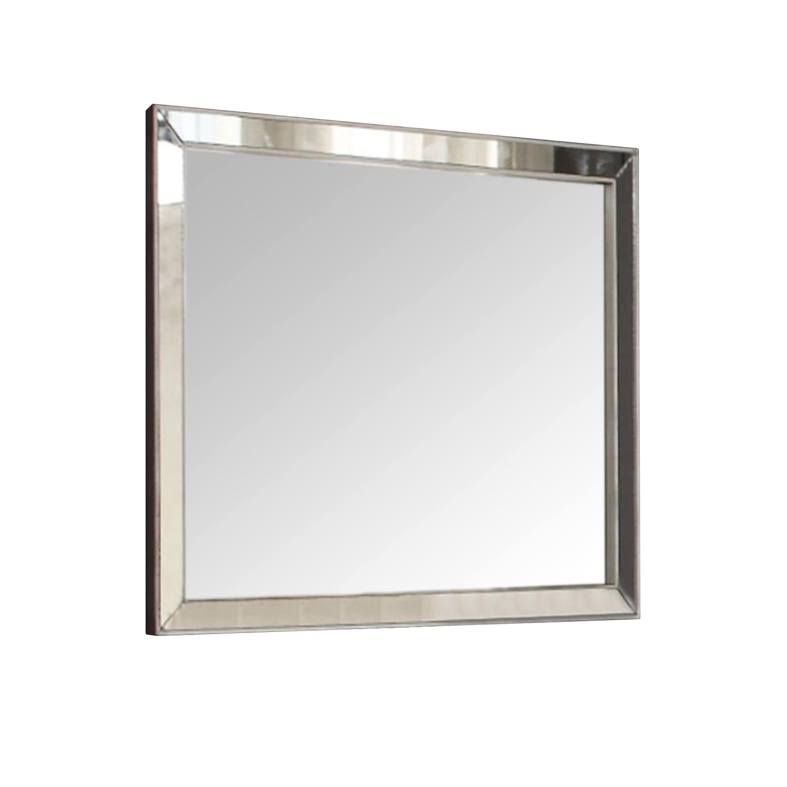 Maocao Hoom BH24844 32-Inches W x 36.0-Inches H Rectangle Silver Framed Vanity Mirror