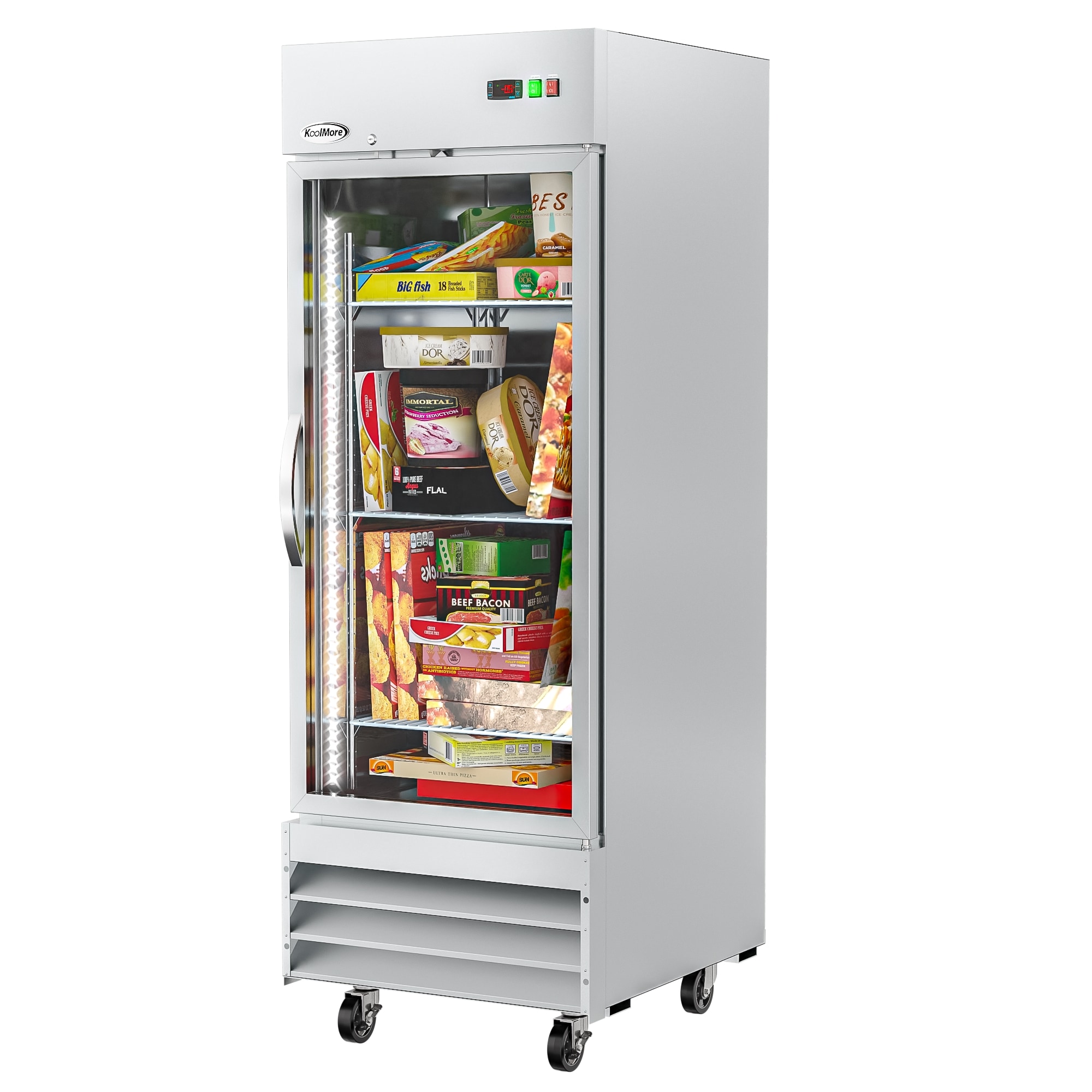 KoolMore 23 cu ft Upright Frost free Commercial Freezer in Stainless Steel UF29 1D at Lowes