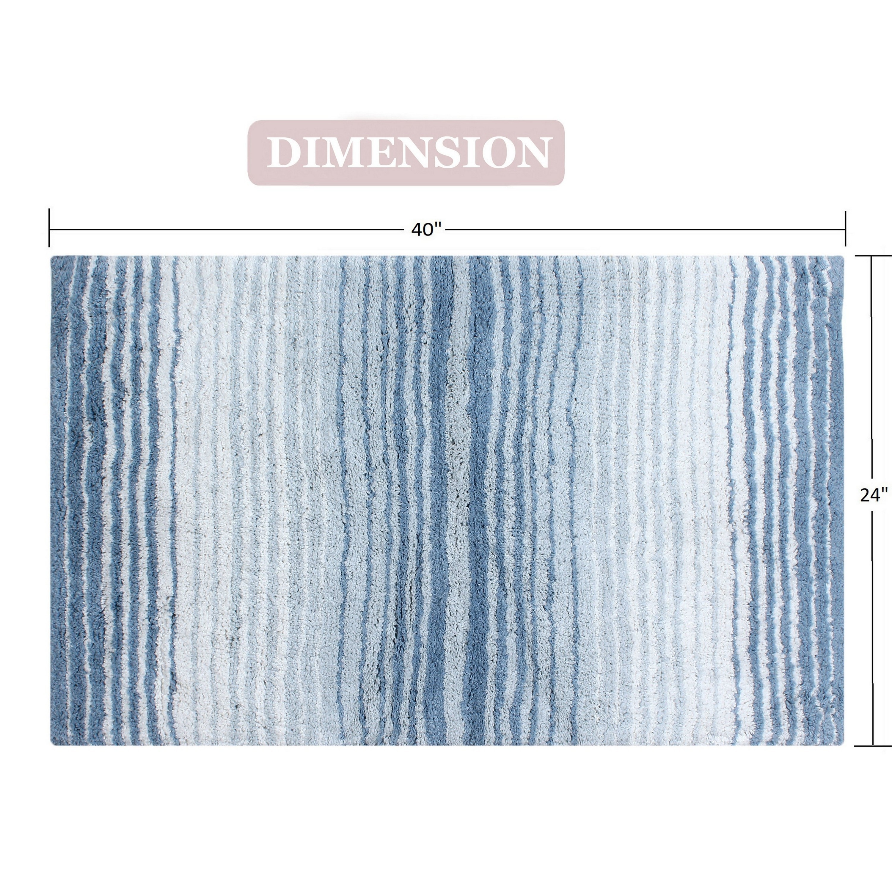 Home Weavers BGRD2440BL Bath-Rugs - View #3