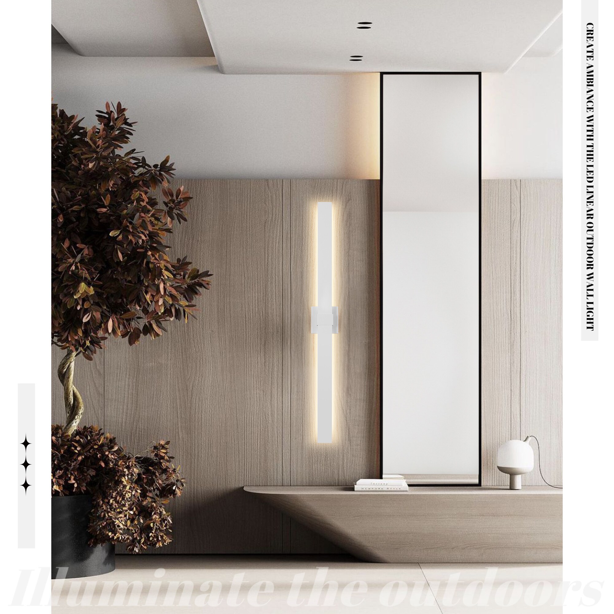 LamQee 06FTL0276EWT Outdoor-Wall-Lighting - View #2