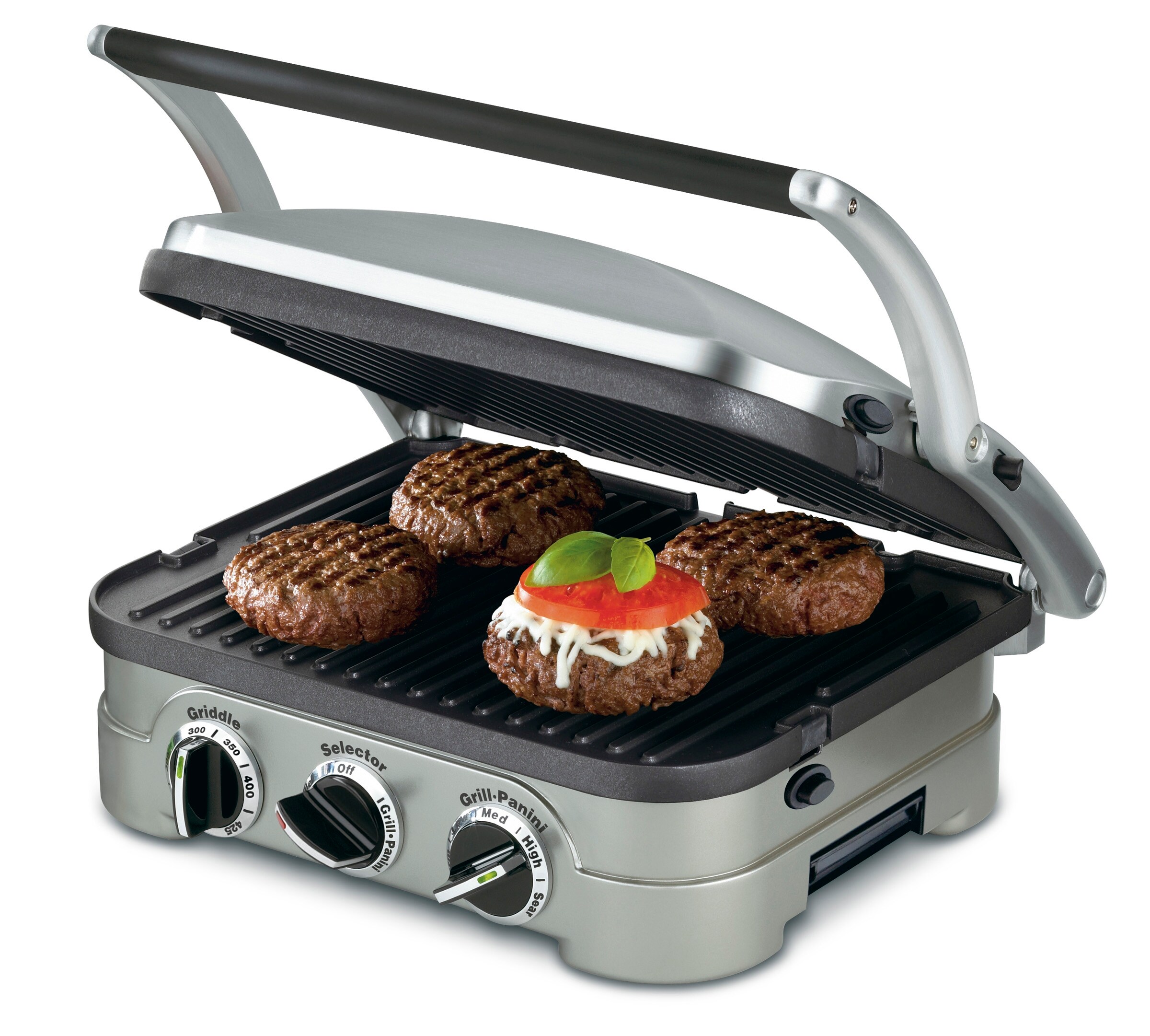 Cuisinart Griddler Brushed Stainless 5-in-1 Contact Grill with