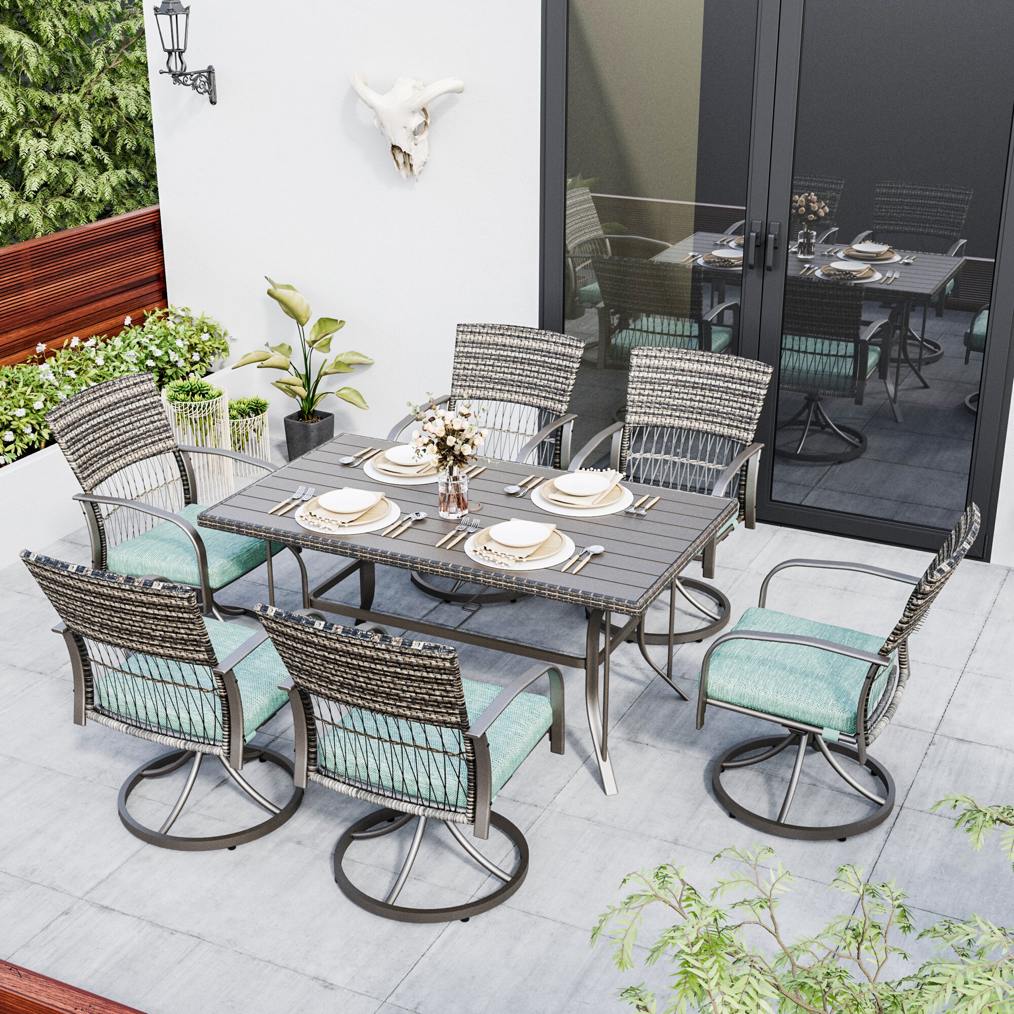 PamaPic TB-CZ-ZY-7JT-L-WL1 Patio-Dining-Sets - View #4
