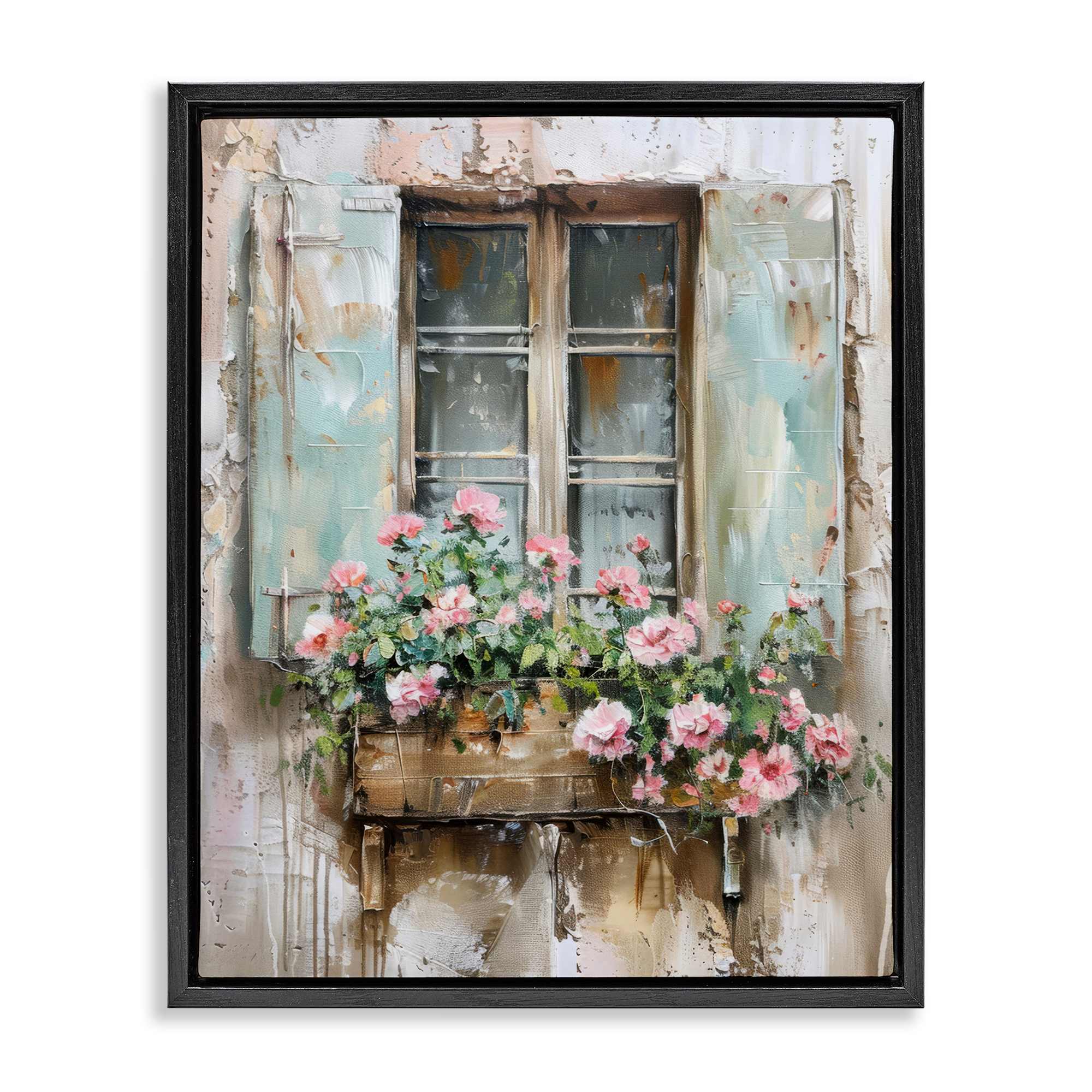 Stupell Industries BT-754-FFB-16X20 French Country Window Floating Frame design by Arlington Prints