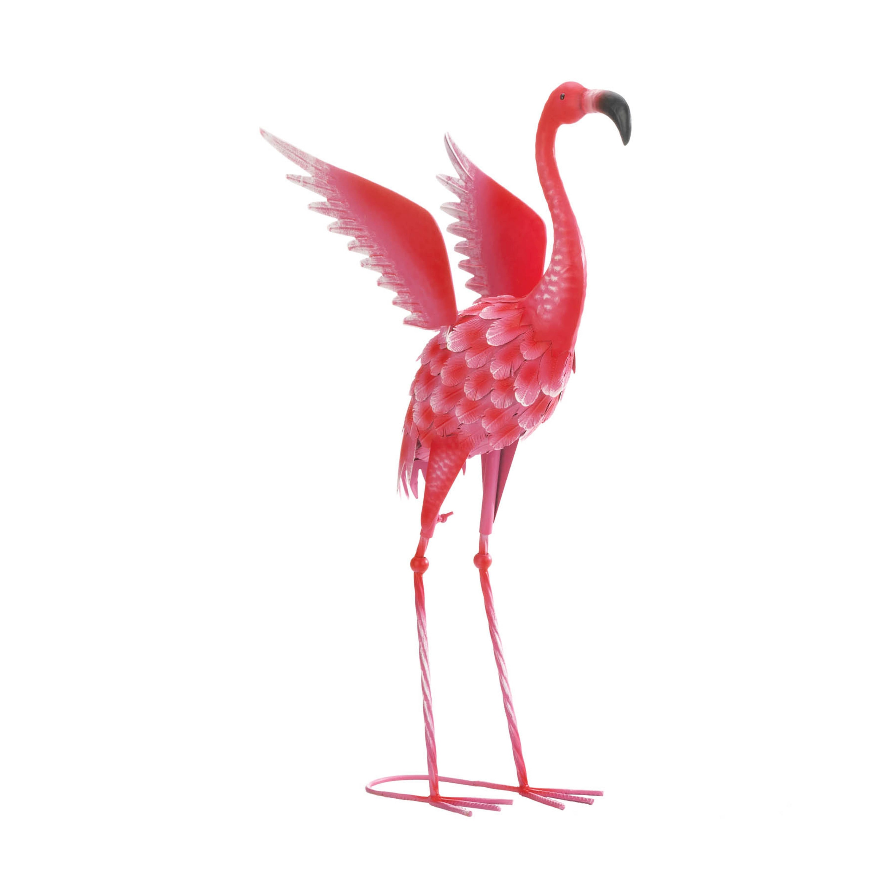 Zingz & Thingz 4505769V 27.5-Inches H x 10-Inches W Multiple colors/finishes Flamingo Garden Statue