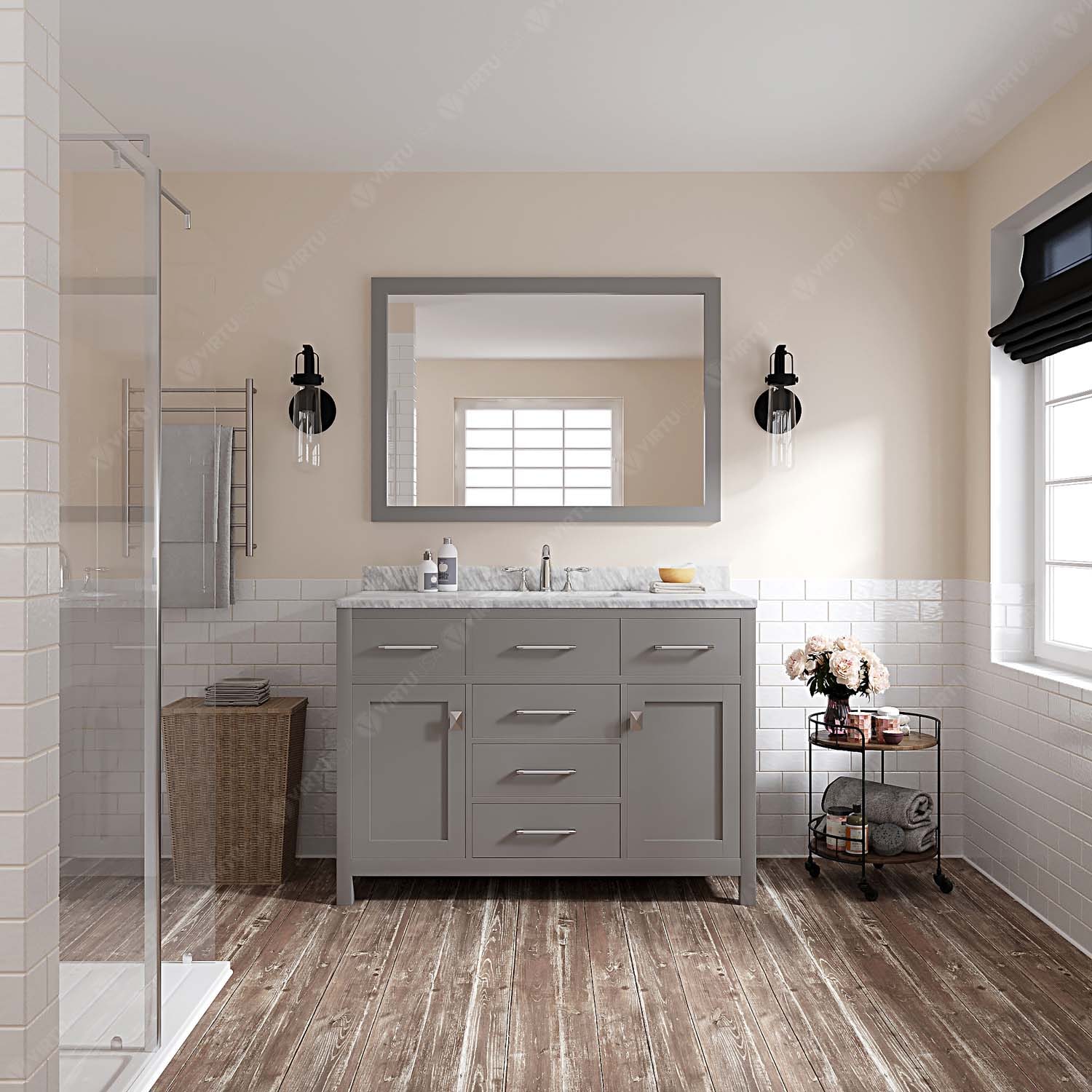 Virtu USA MS-2048-WMRO-GR-NM Bath-Vanity-Combo - View #2