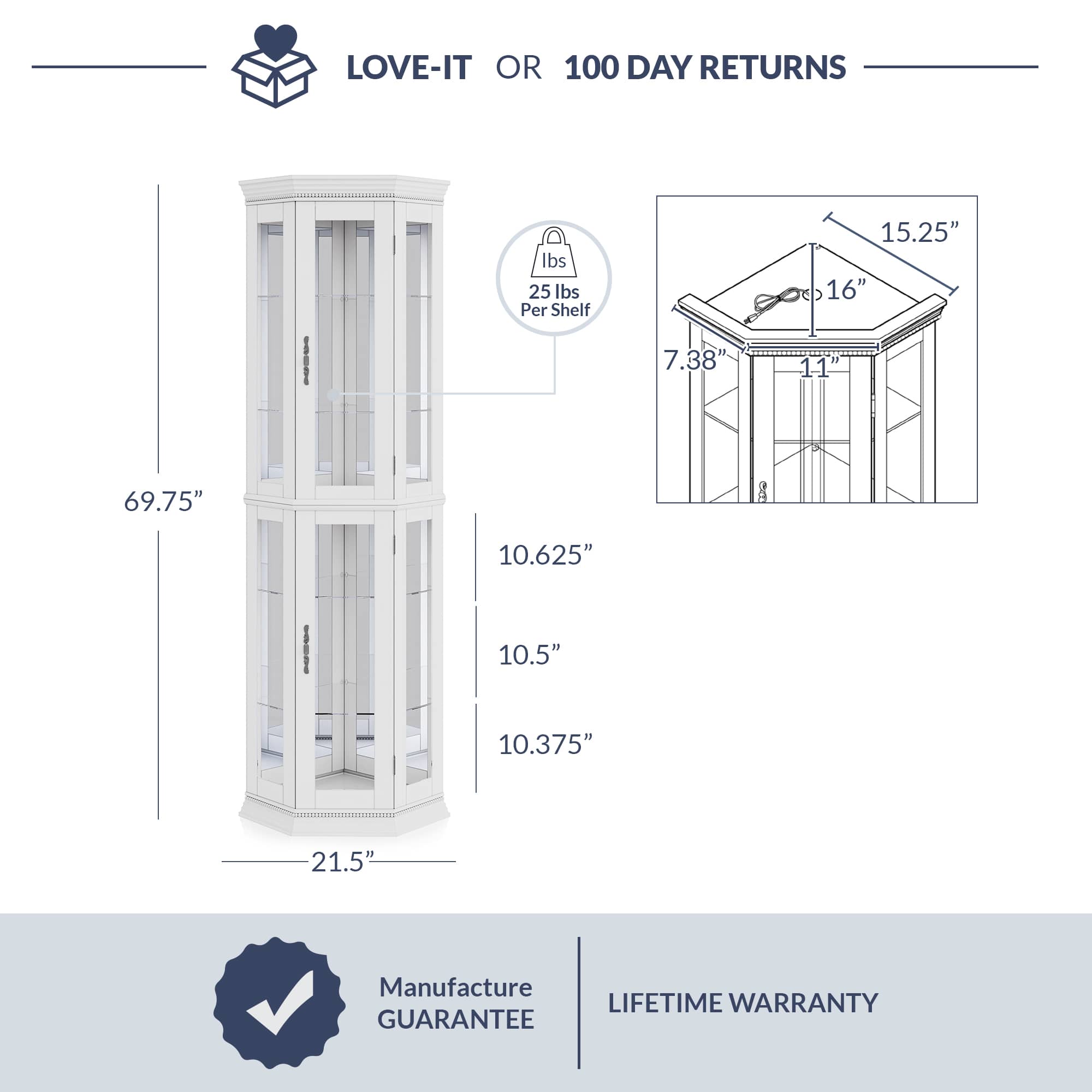 Belleze 014-HG-43504-WH chests - View #5