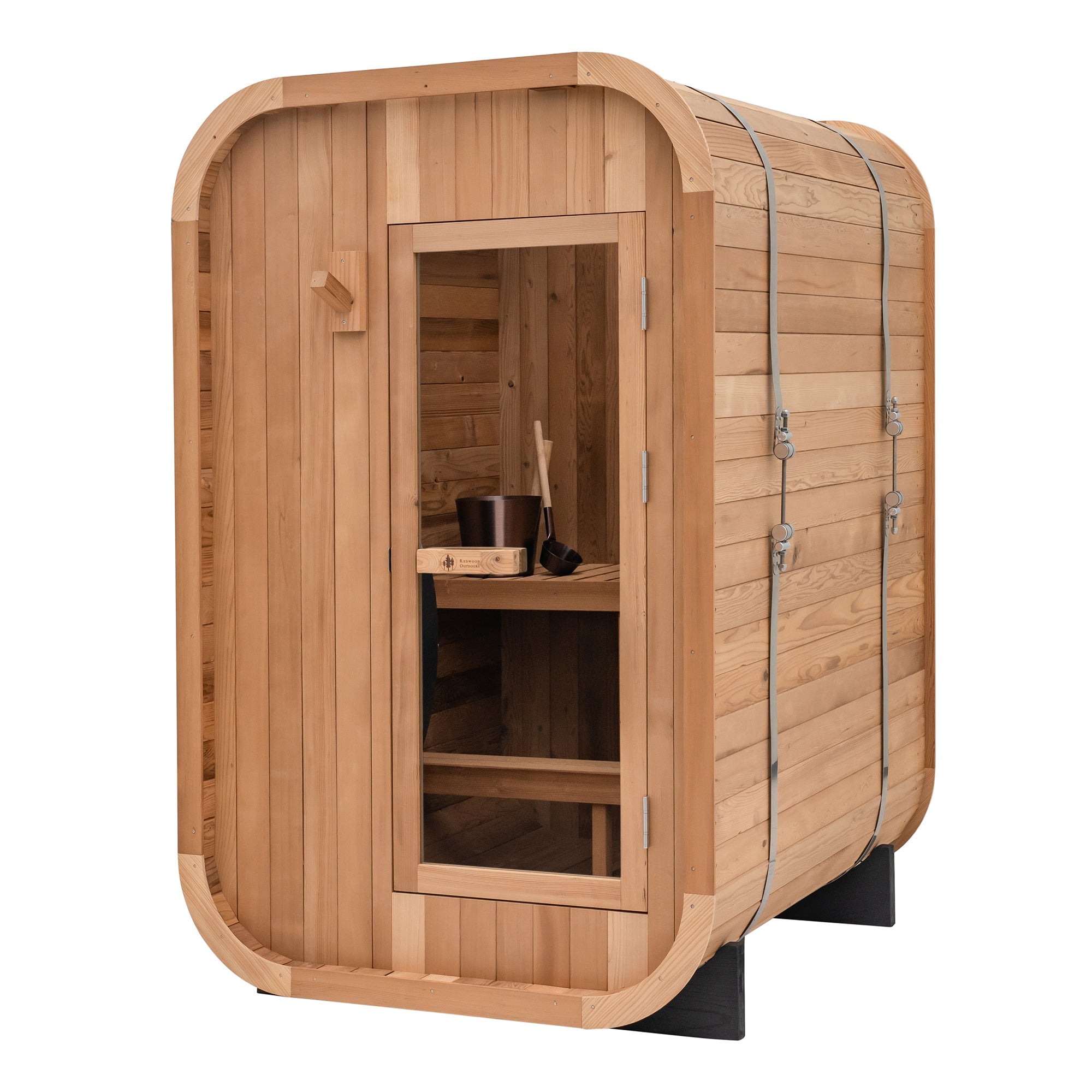 Mondawe 80-in H x 72.8-in W x 68.8-in D Wood Electric sauna