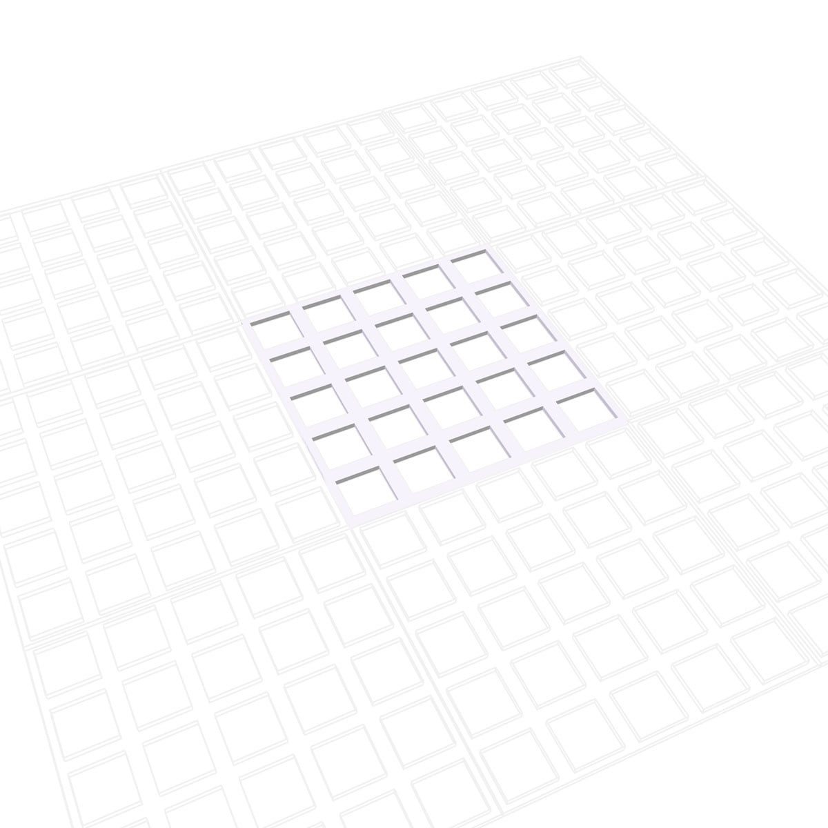 Medium Unfinished PVC Decorative Fretwork Wall Panels