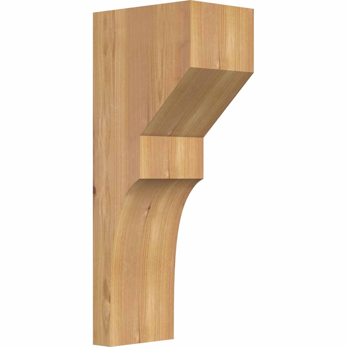 Ekena Millwork COR06X08X20MON00SWR 5.5-in x 8-in x 20-in Monterey Unfinished Western red cedar Wood Paintable/Stainable Corbel