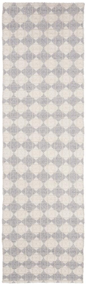Safavieh NAT407G-28 Natura Banff 2 x 8 (ft) Synthetic Silver/Ivory Rectangular Indoor Abstract Coastal Runner rug