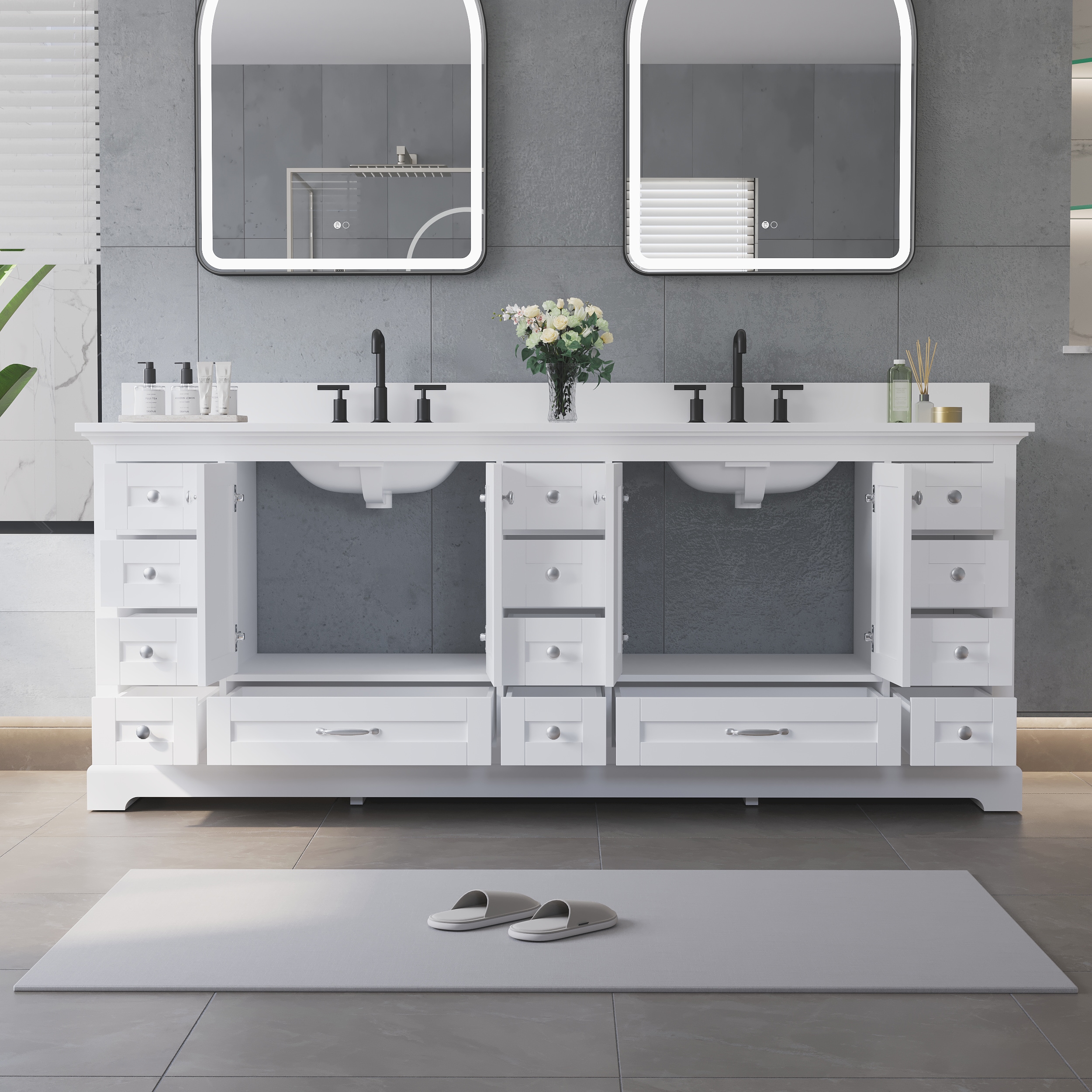 Forclover HFSR-84WT Bath-Vanity-Combo - View #2
