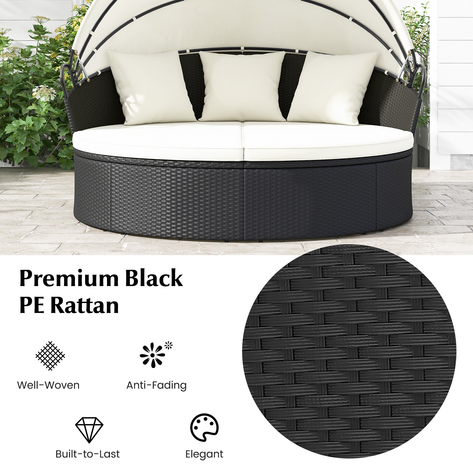 Slickblue D-CO-+HW46517WH Patio-Sofas-Daybeds - View #4