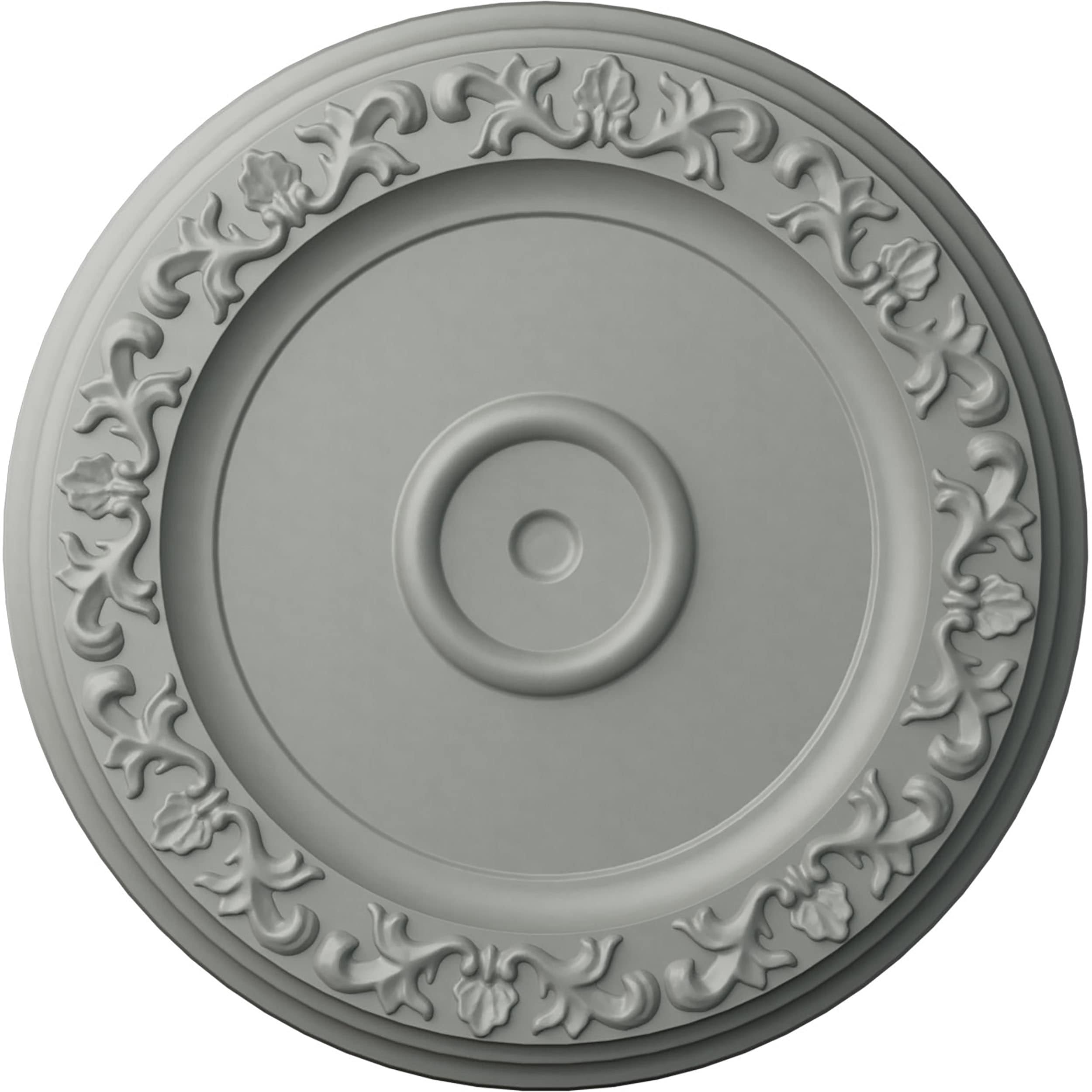 Ekena Millwork ROS07X07KP Kepler 7.5-in x 7.5-in Round Primed Polyurethane Rosette
