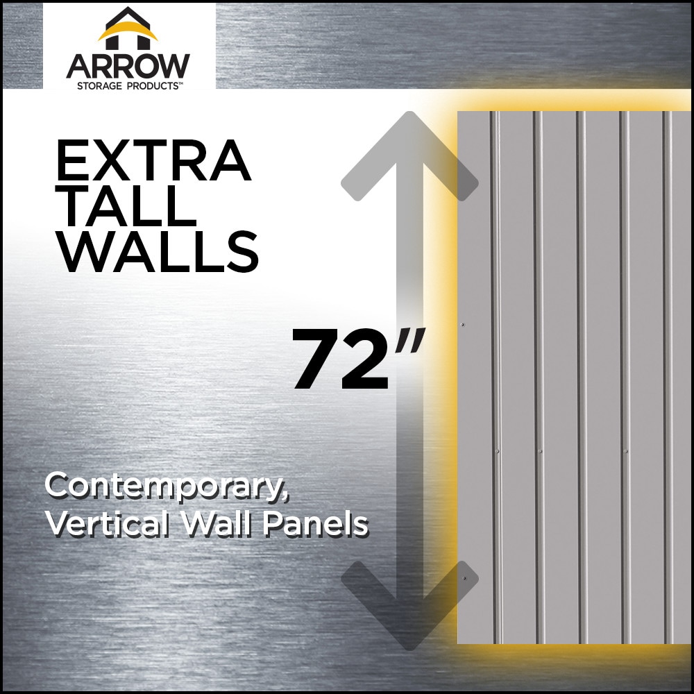 Arrow EG108AN Metal-Storage-Buildings-Sheds - View #8