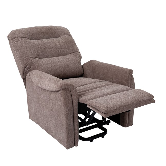CASAINC Recliner Grey Polyester Upholstered Recliner in the Recliners ...