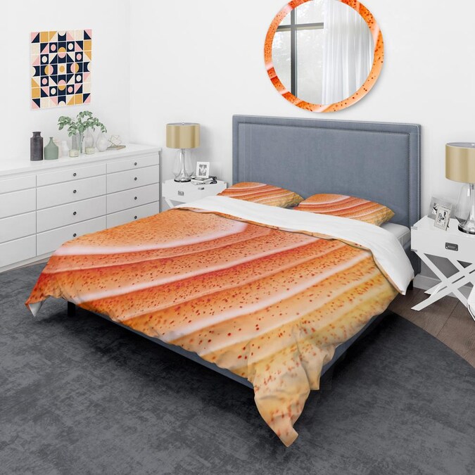 Piece Orange King Duvet Cover Set, Orange King Size Bedding Sets