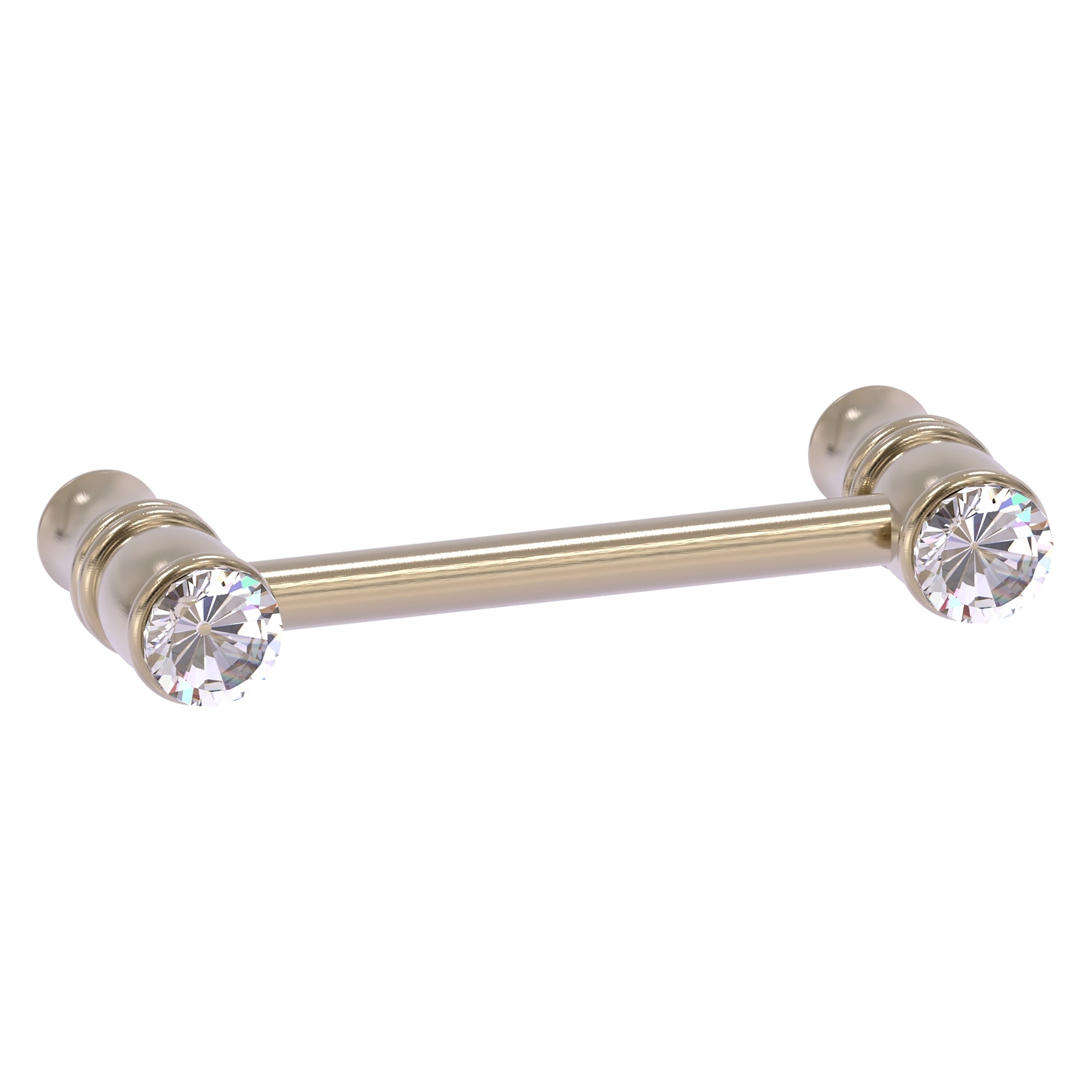 Allied Brass CC-30-3-PEW Carolina Crystal 3-in , 76mm Center to Center Antique Pewter Dual Mount Cylindrical Bar For Use on Appliances Drawer Pulls