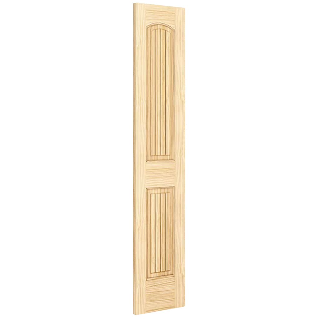 18x80 Unfinished Pine 2-Panel Arch Top Interior Door