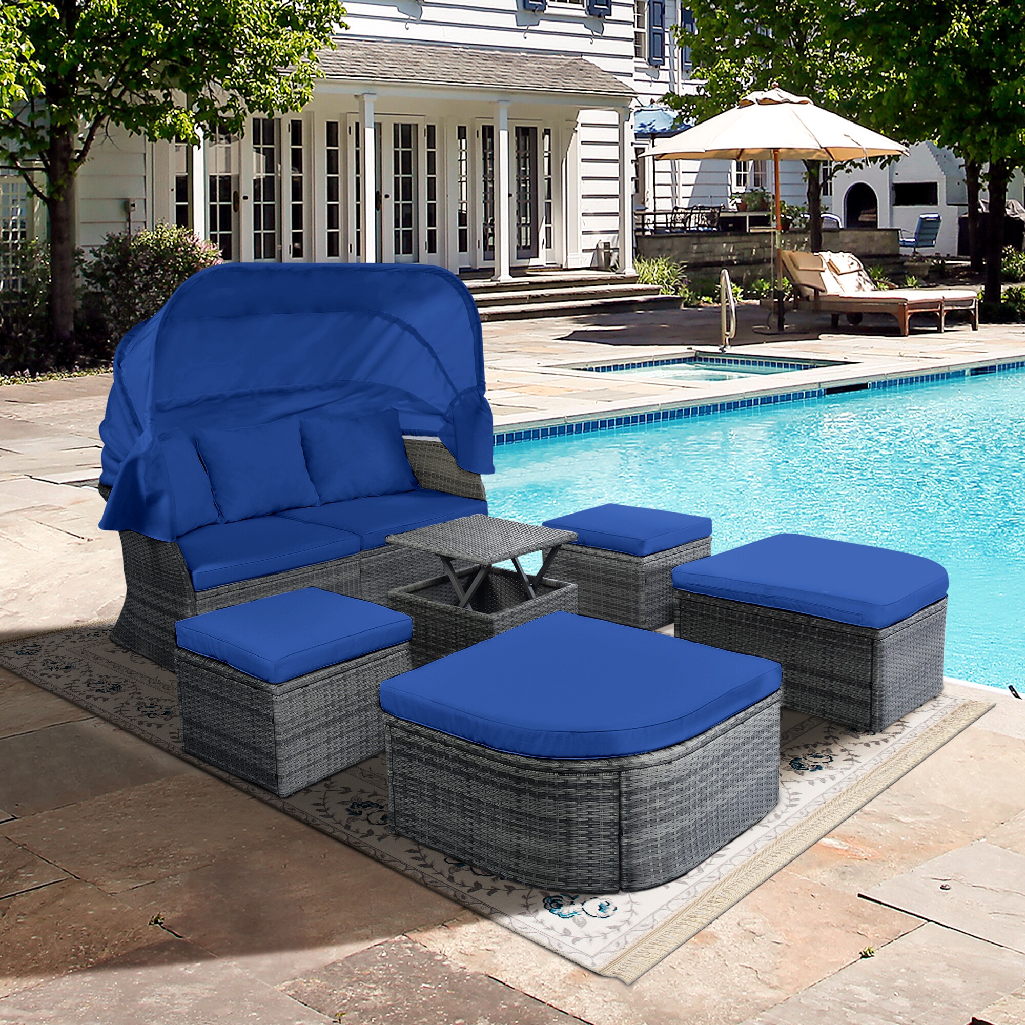 WELLFOR GGJOU002BL Patio-Sofas-Daybeds - View #4