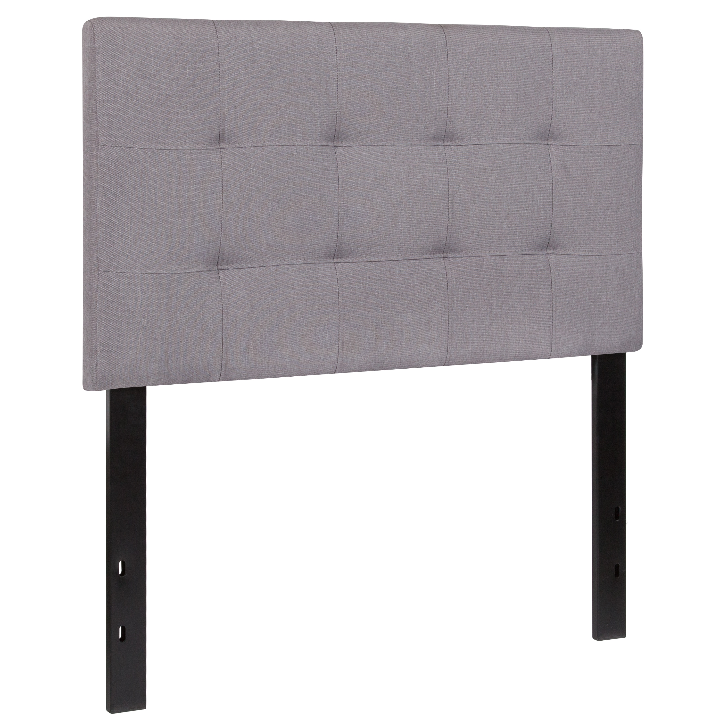 Flash Furniture 889142217329 Bedford Light Gray Twin Polyester Upholstered Headboard