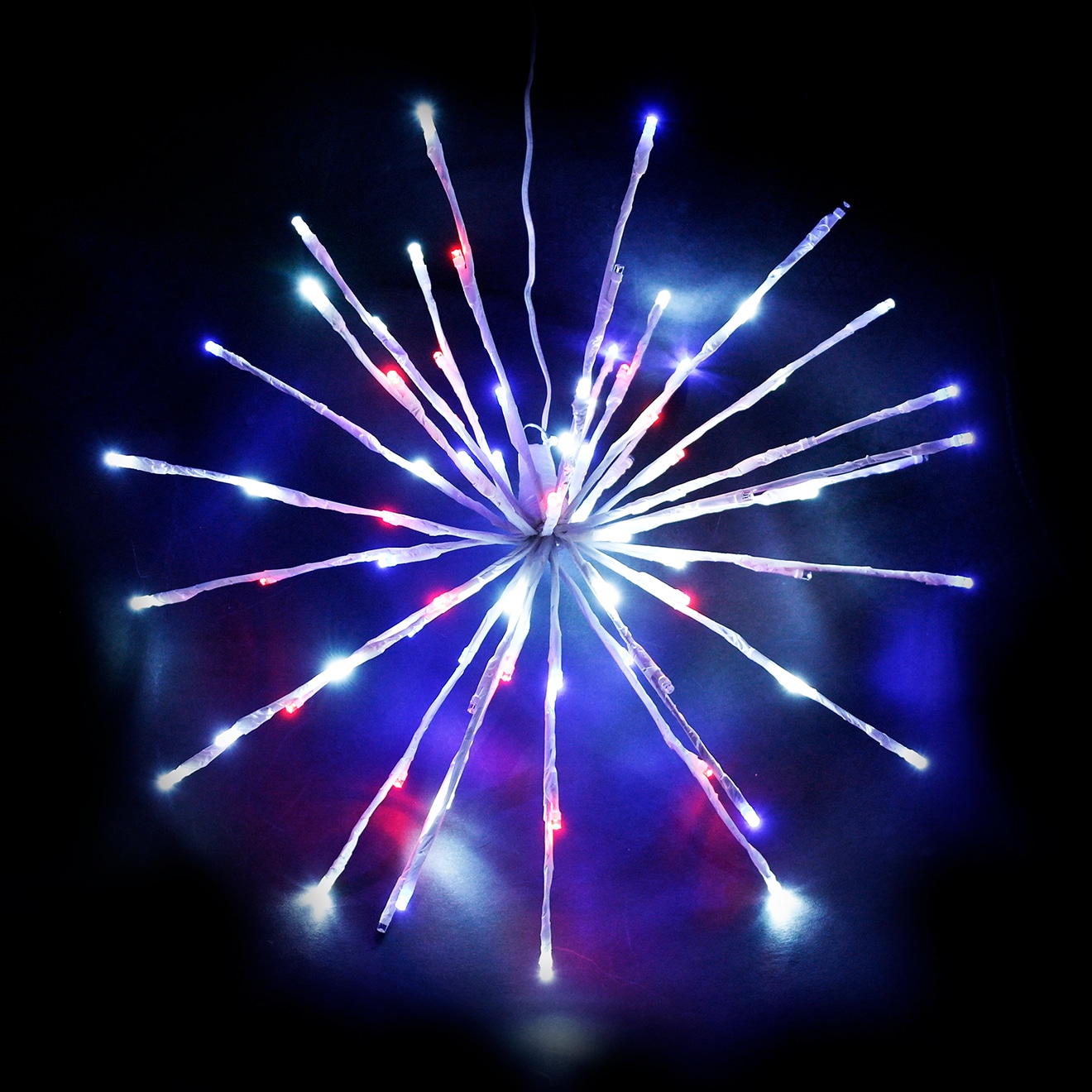 Holidynamics Holiday Lighting Solut 16.0-in Hanging Sphere ball Hanging decoration with Multicolor LED Lights