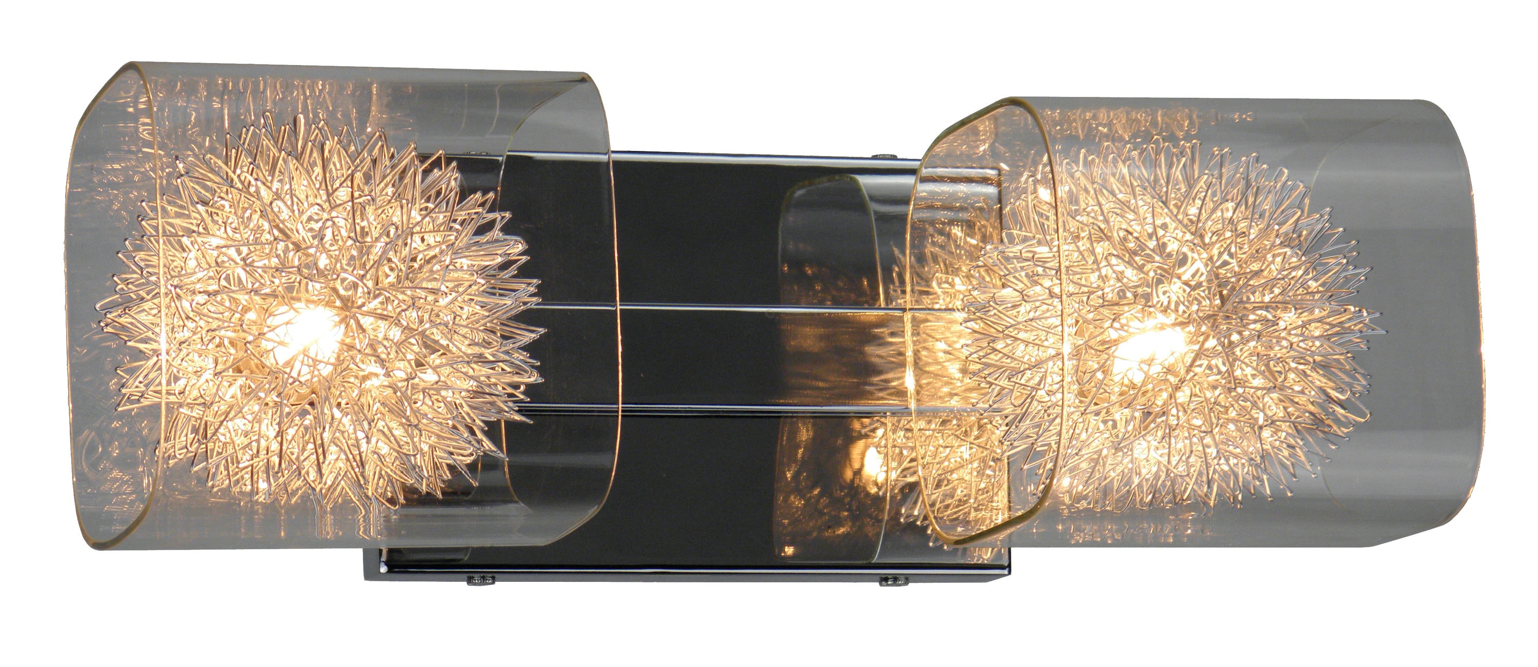 Whitfield Lighting VL844-2CH Vivian 14.2-in 2 -Light Gloss Chrome Craftsman Vanity light