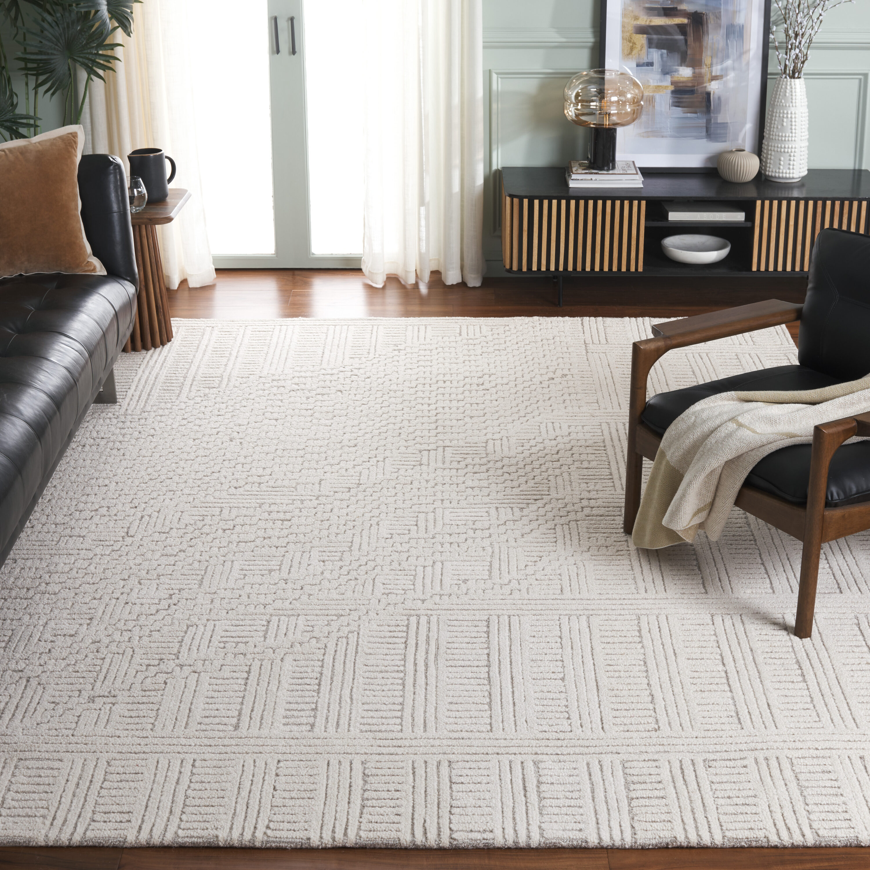  Harvest 601 Natural/Ivory Contemporary 8ft x 10ft Large Rectangle Rug