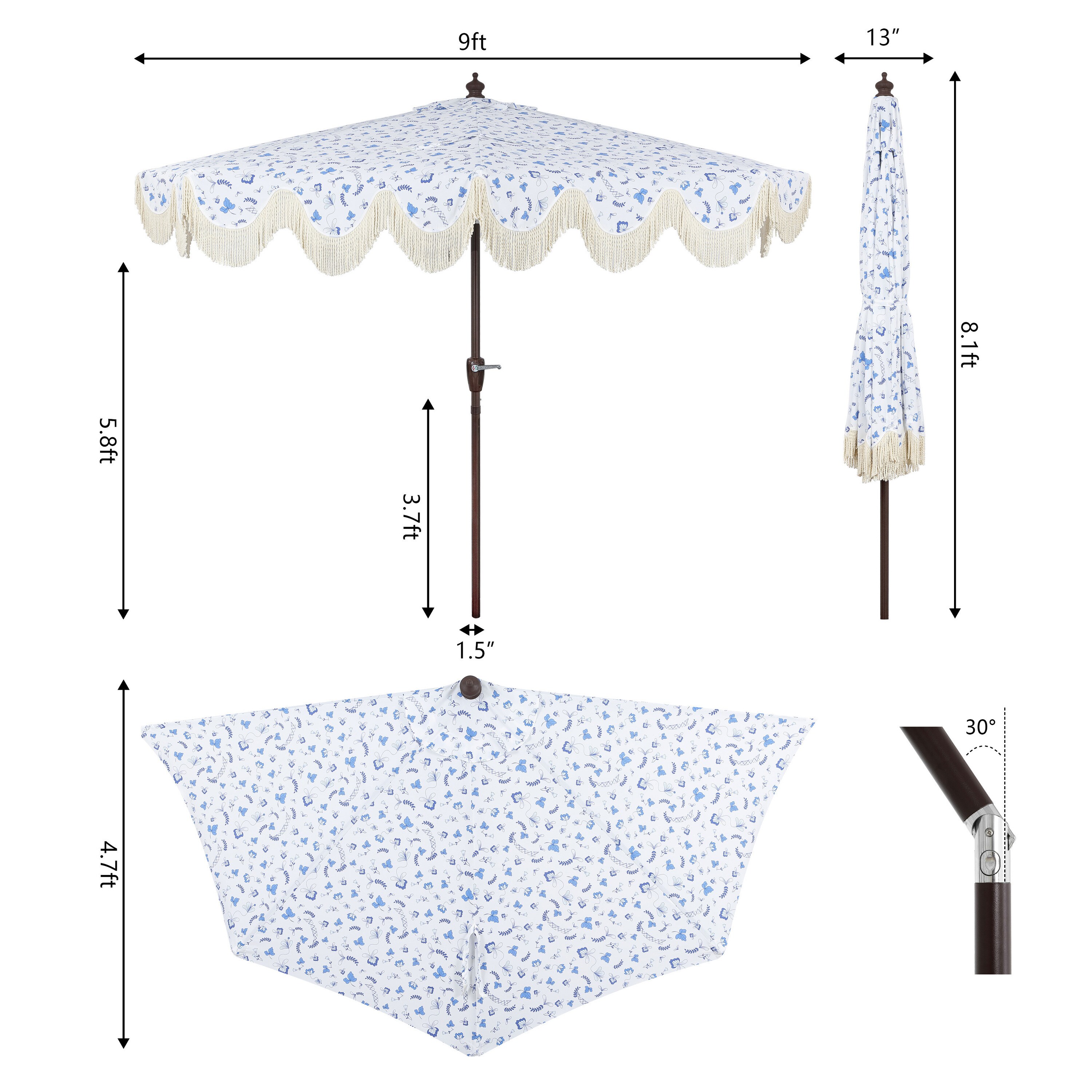 JONATHAN  Y UMB1201G Umbrellas-2 - View #4