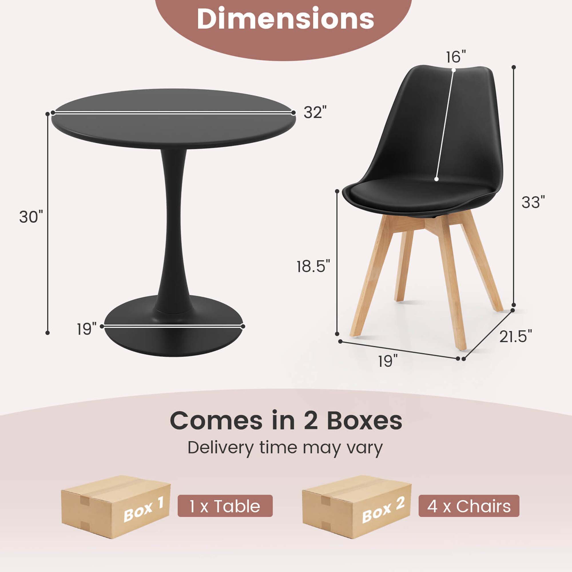 Costway HCST04701 Dining-Sets - View #2