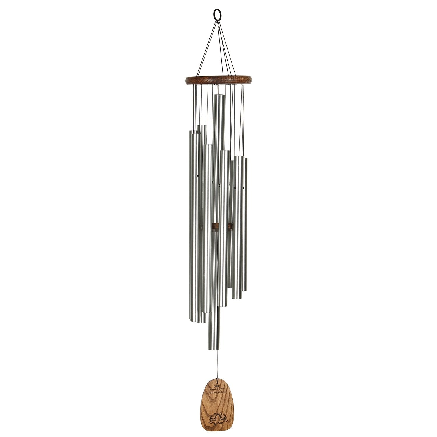 Woodstock Chimes WMCL 44-Inches Silver Metal Wind Chime