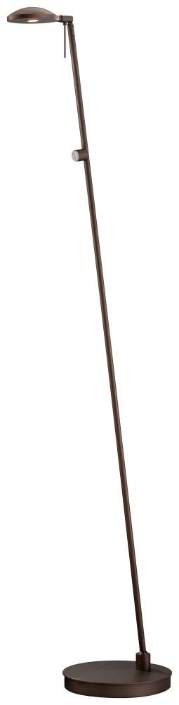 Adjustable Copper Bronze Patina Pharmacy Floor Lamp