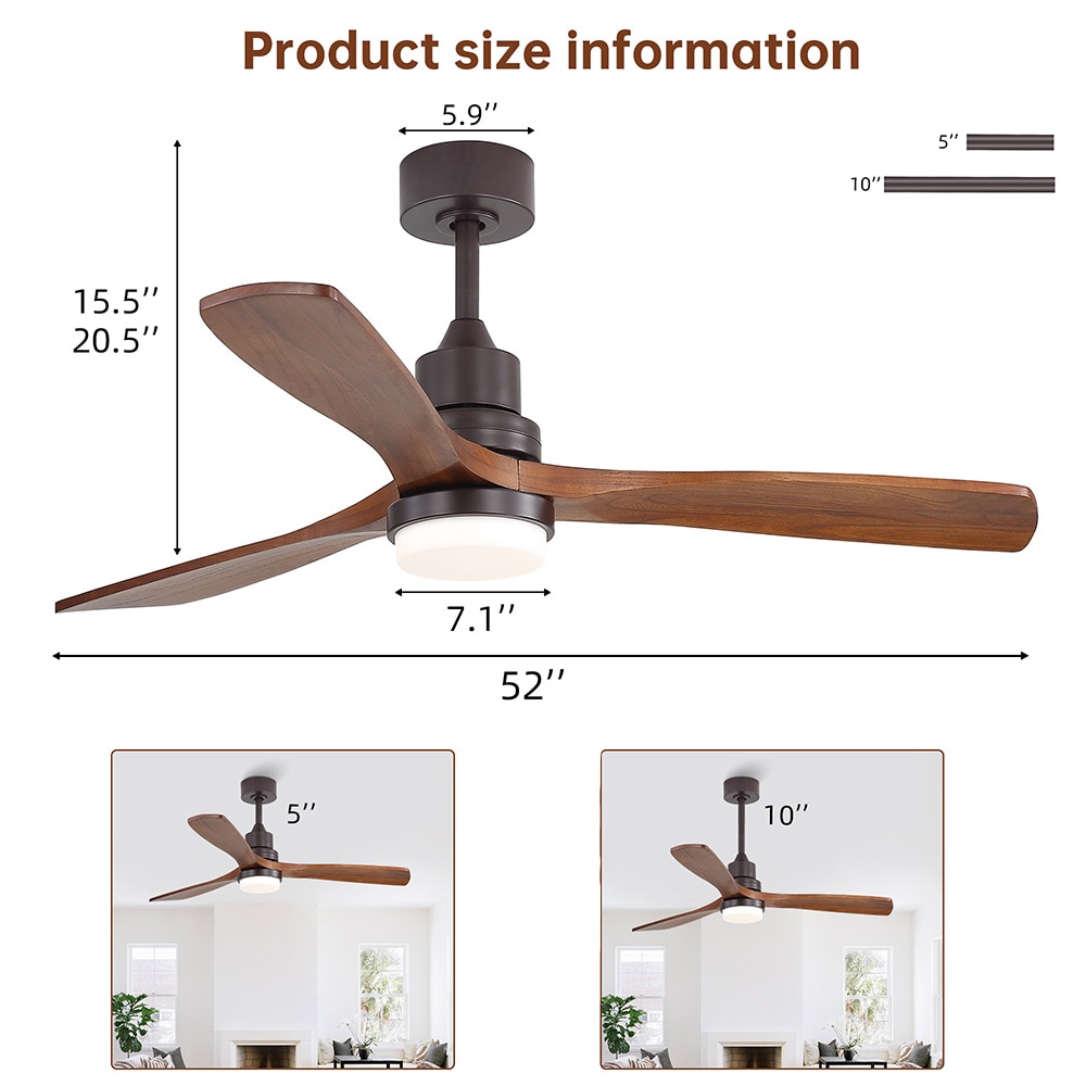 Sofucor LW-5247-BR-HTM Ceiling-Fans - View #4