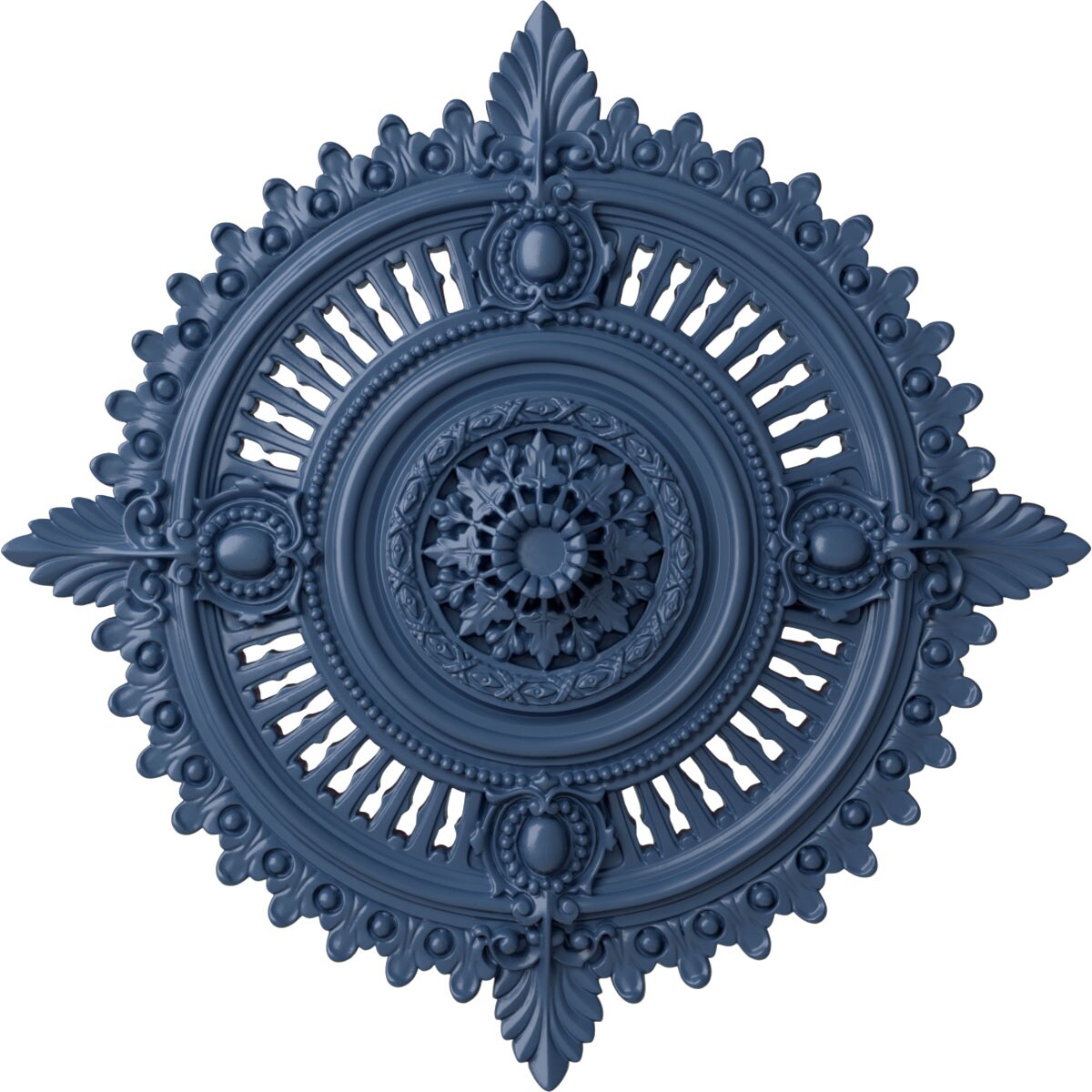Ekena Millwork CM29HYAMF Haylynn 29.125-in W x 29.125-in L Painted Americana Polyurethane Whole Ceiling Medallion