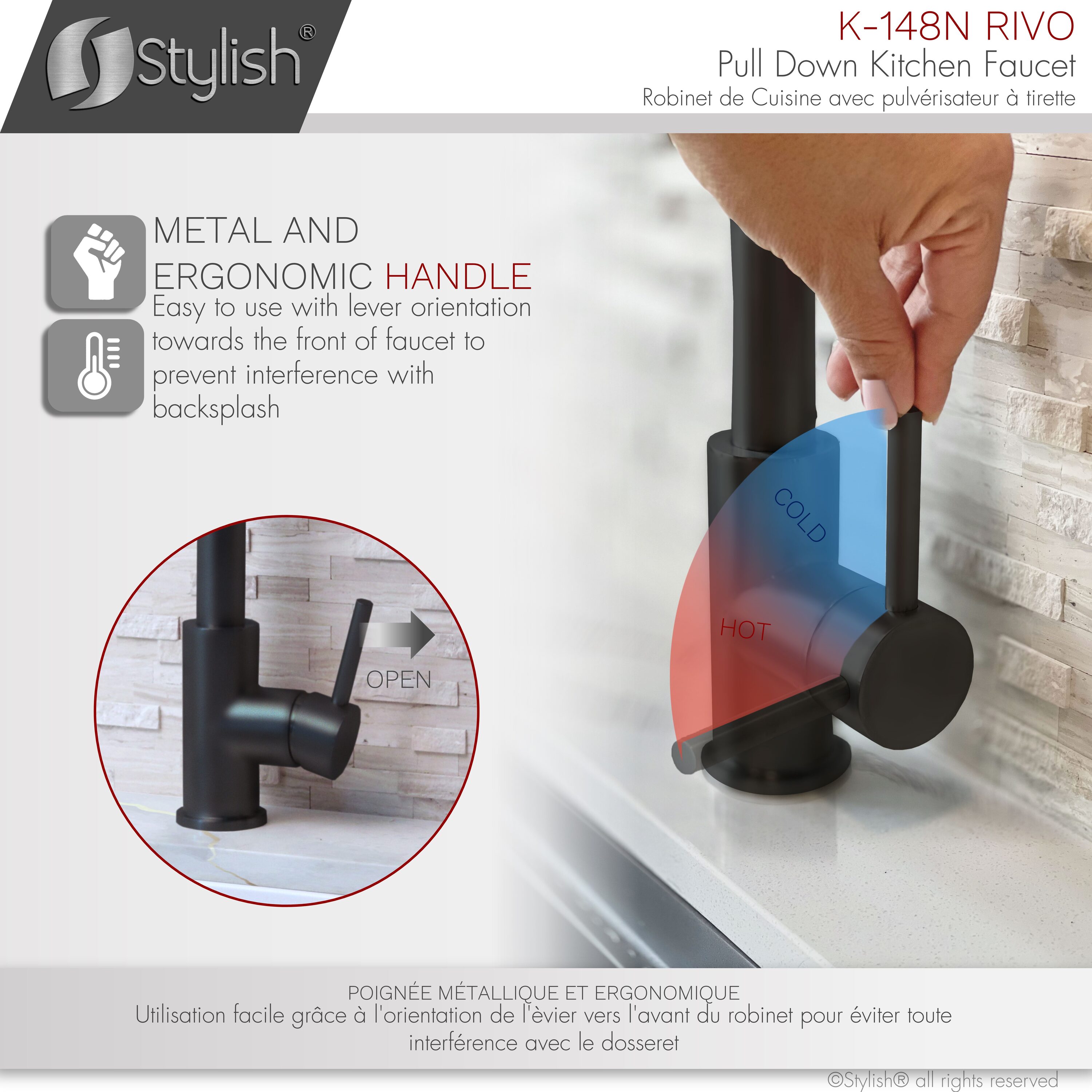Stylish K-148N Kitchen-Faucets - View #7