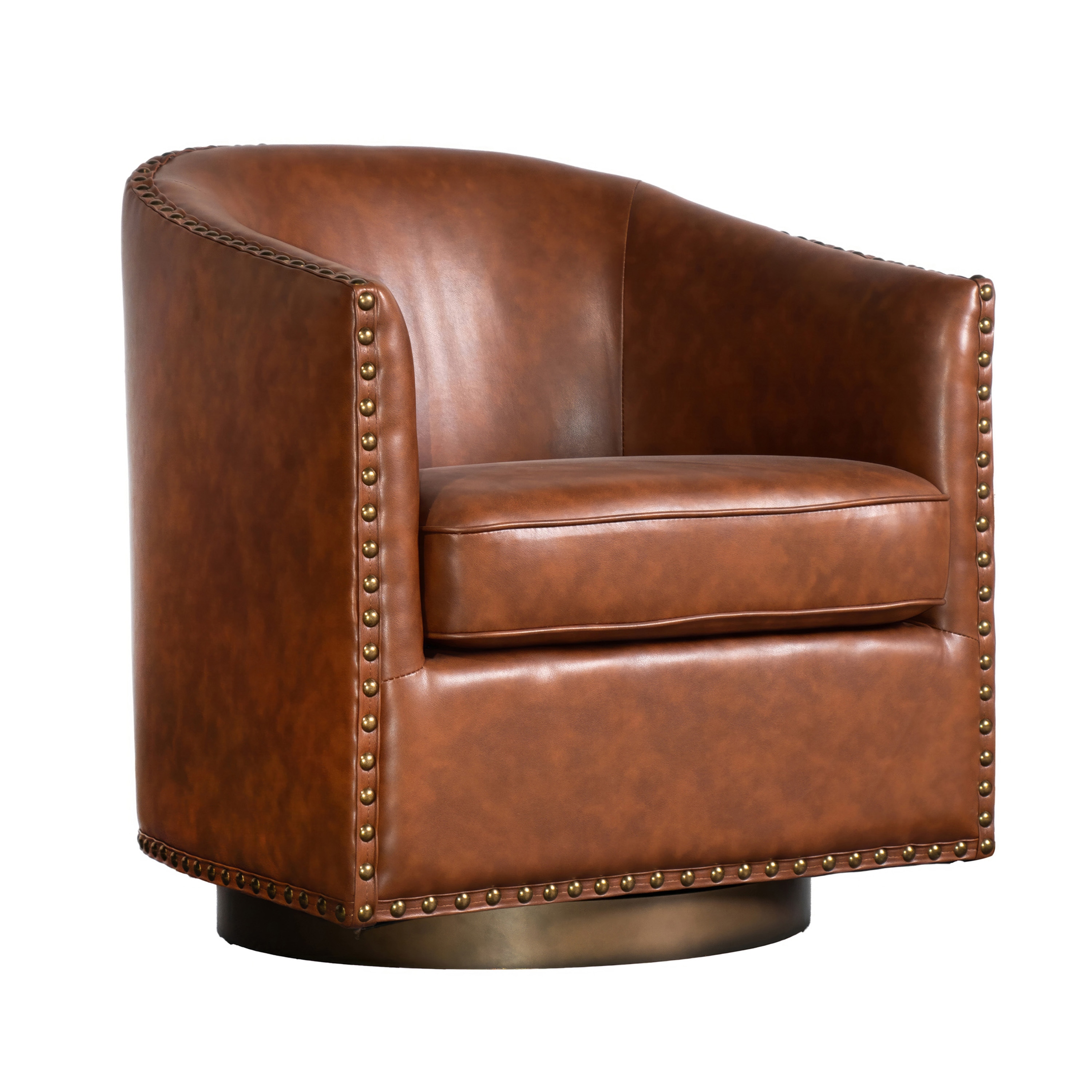 Flash Furniture 196861111853 Myles Modern Brown Accent Chair