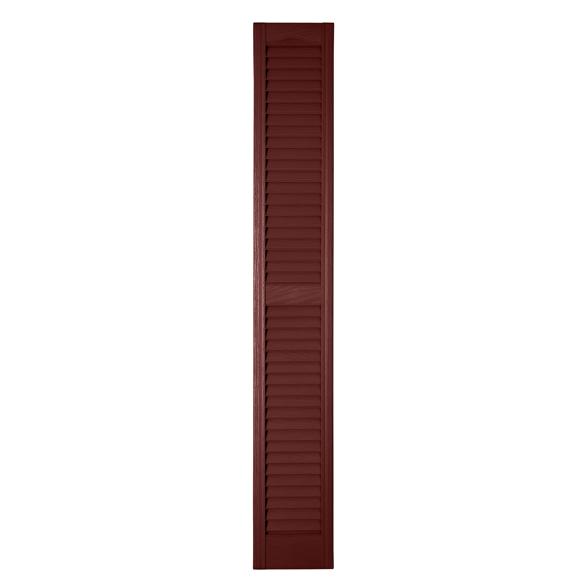 RELIABILT LVRCT0770613 7-in W x 70-in H Cranberry Louvered Polypropylene Exterior Shutters ( 2 -Pack )