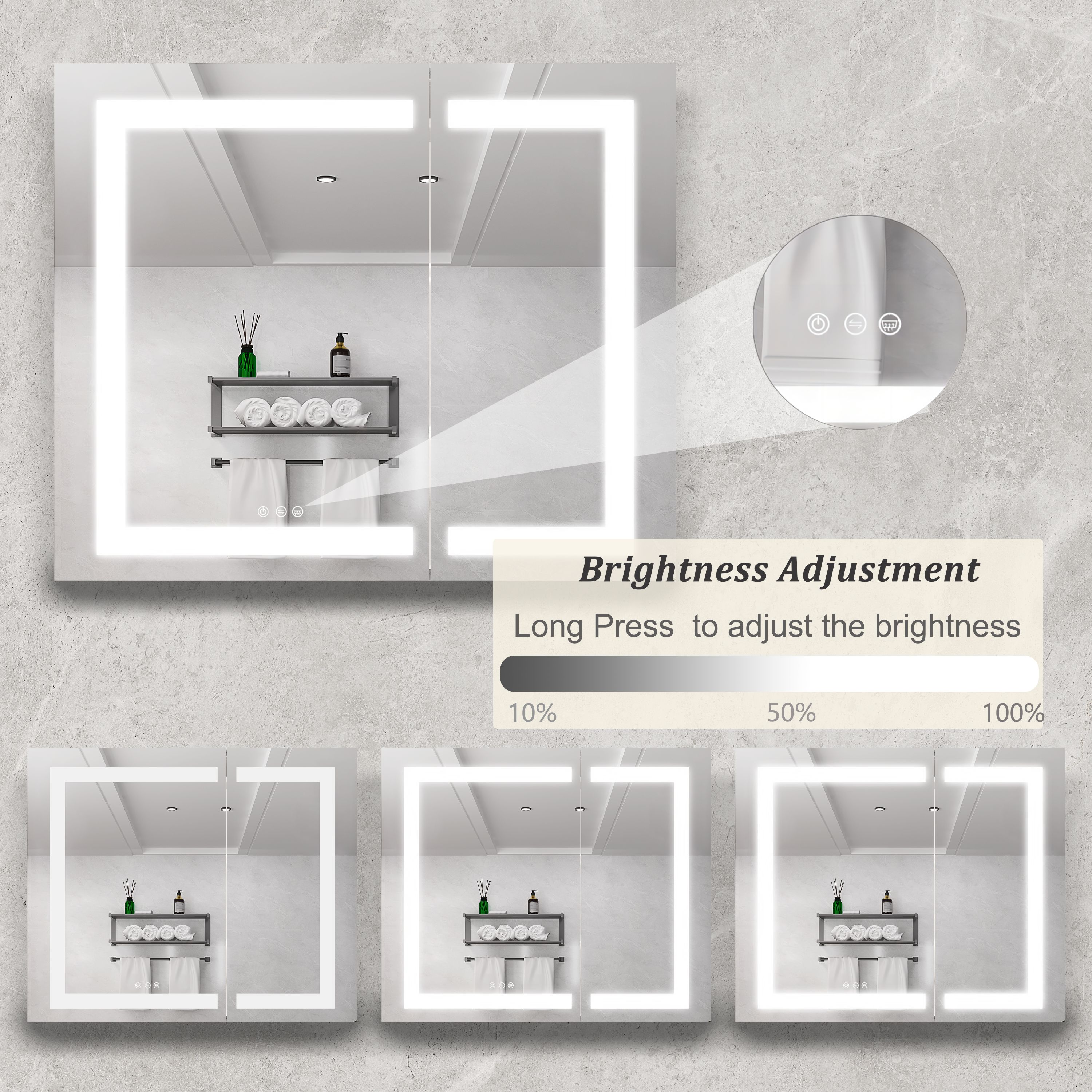 WELLFOR AMYD06-3630 Bathroom-Medicine-Cabinets - View #4